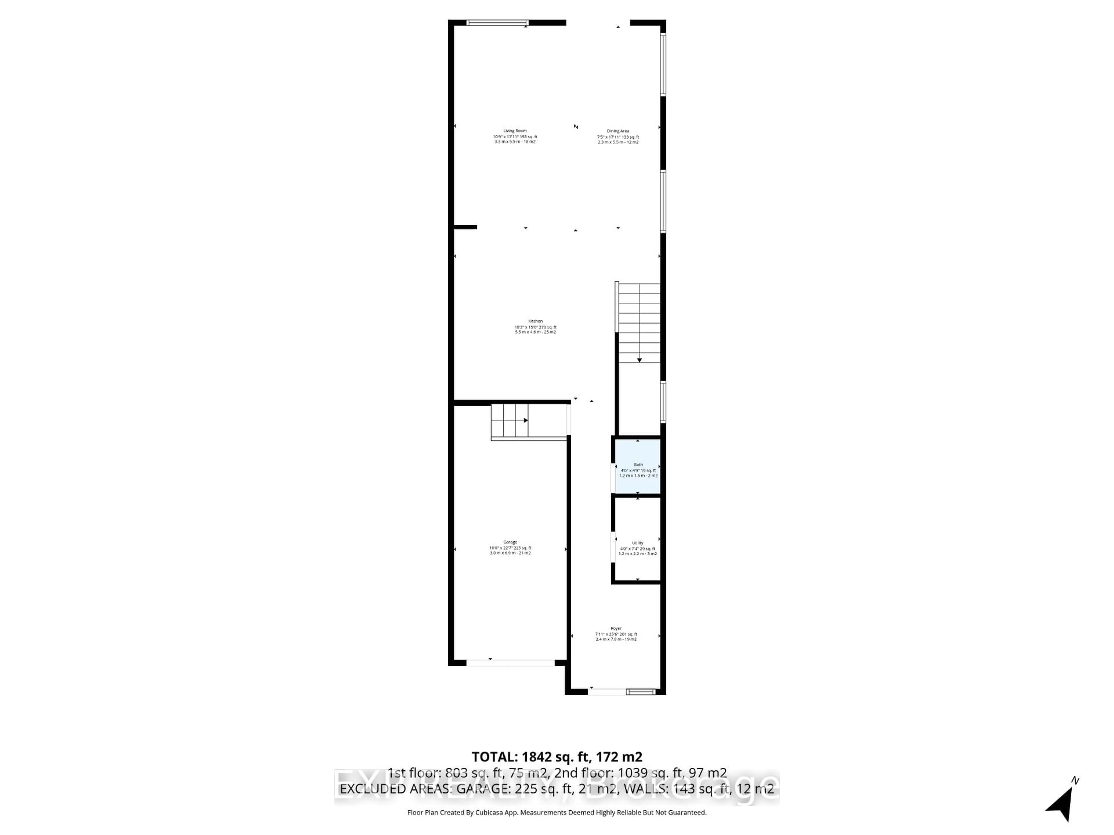 Floor plan for 503 Cote St, Ottawa Ontario K1K 0Z8