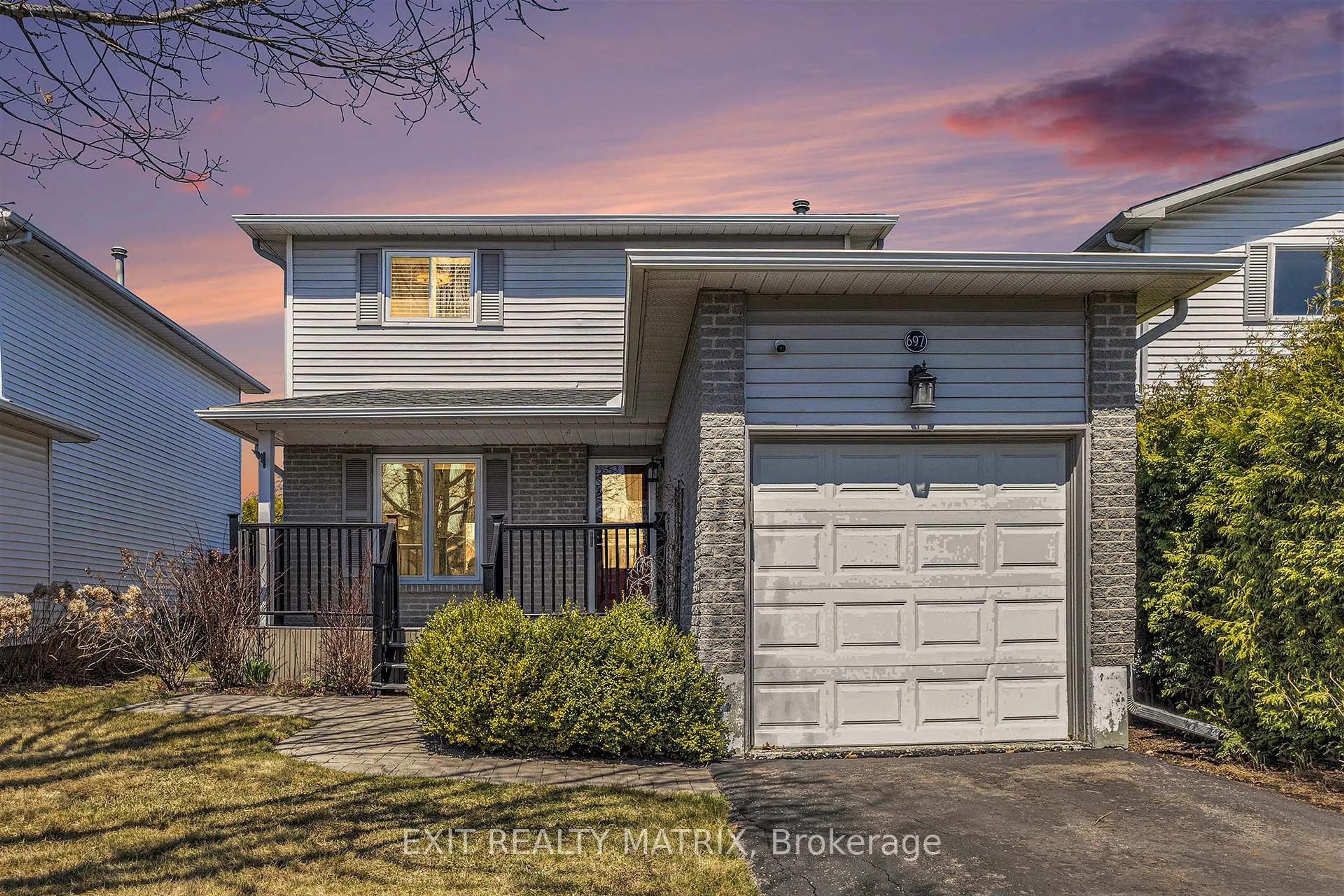 Home with vinyl exterior material, street for 697 Levac Dr, Orleans Ontario K4A 2R3