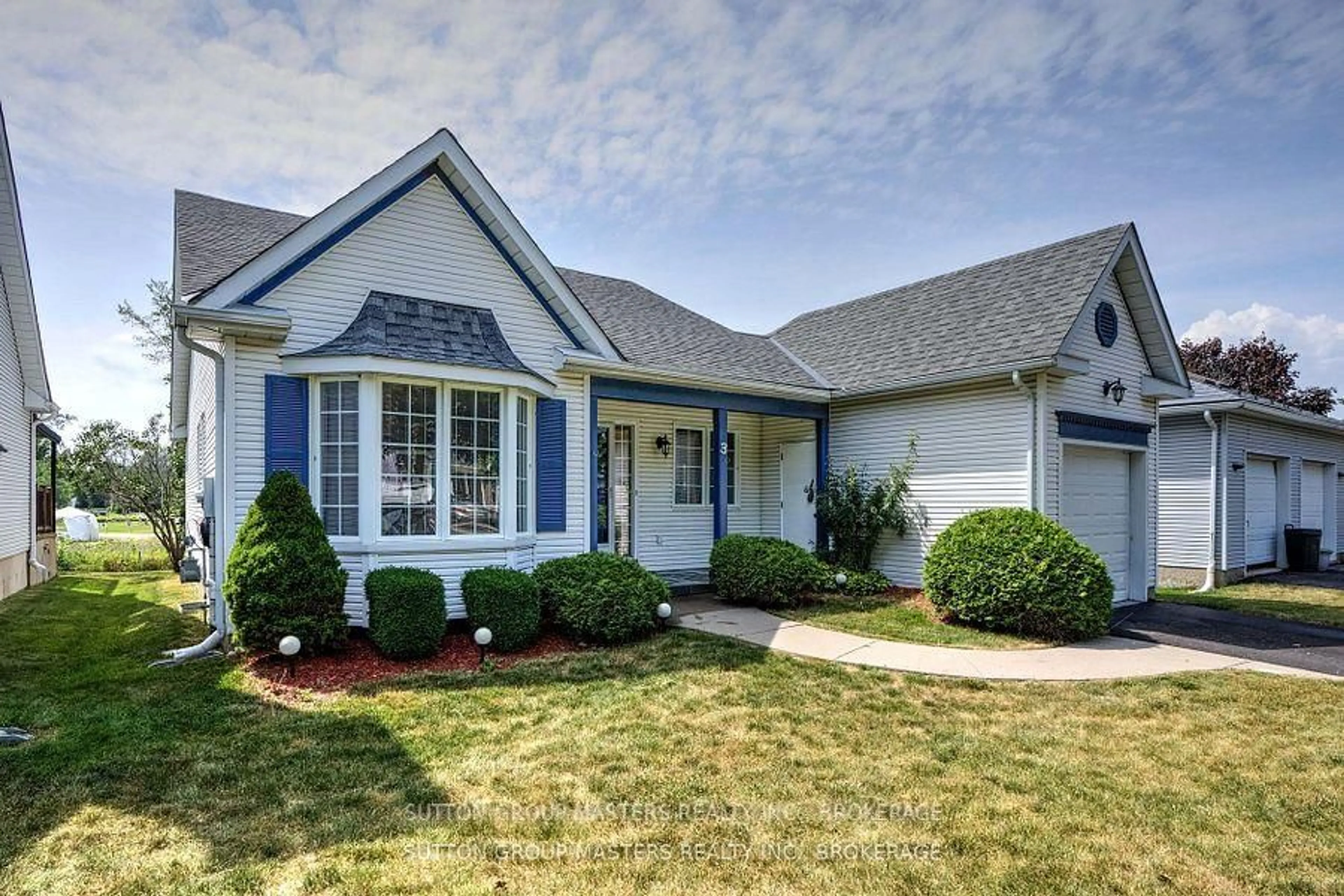 Home with vinyl exterior material, street for 3 Abbey Dawn Dr, Bath Ontario K0H 1G0