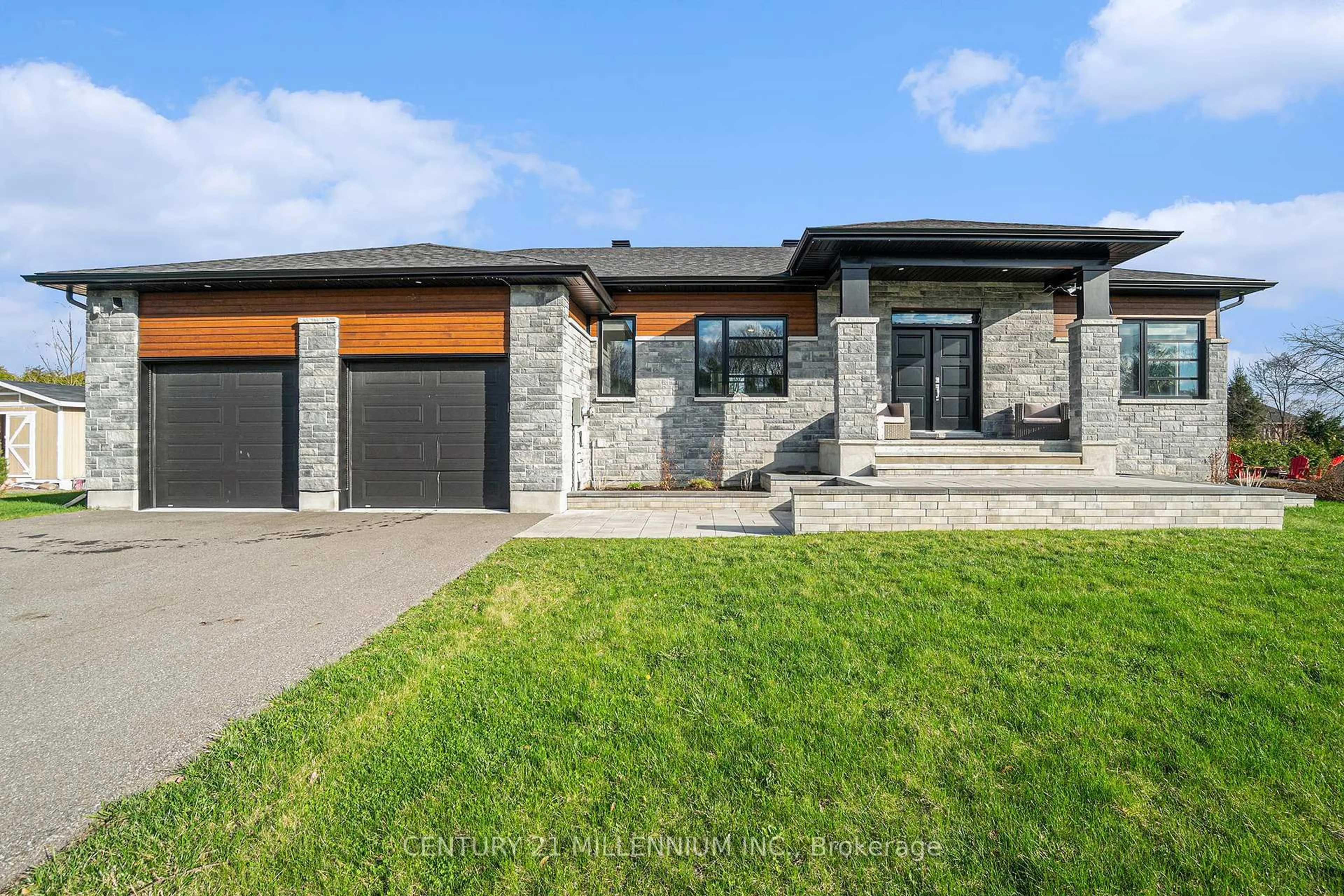 Home with brick exterior material, street for 6470 Apple Orchard Rd, Greely Ontario K4P 0B1