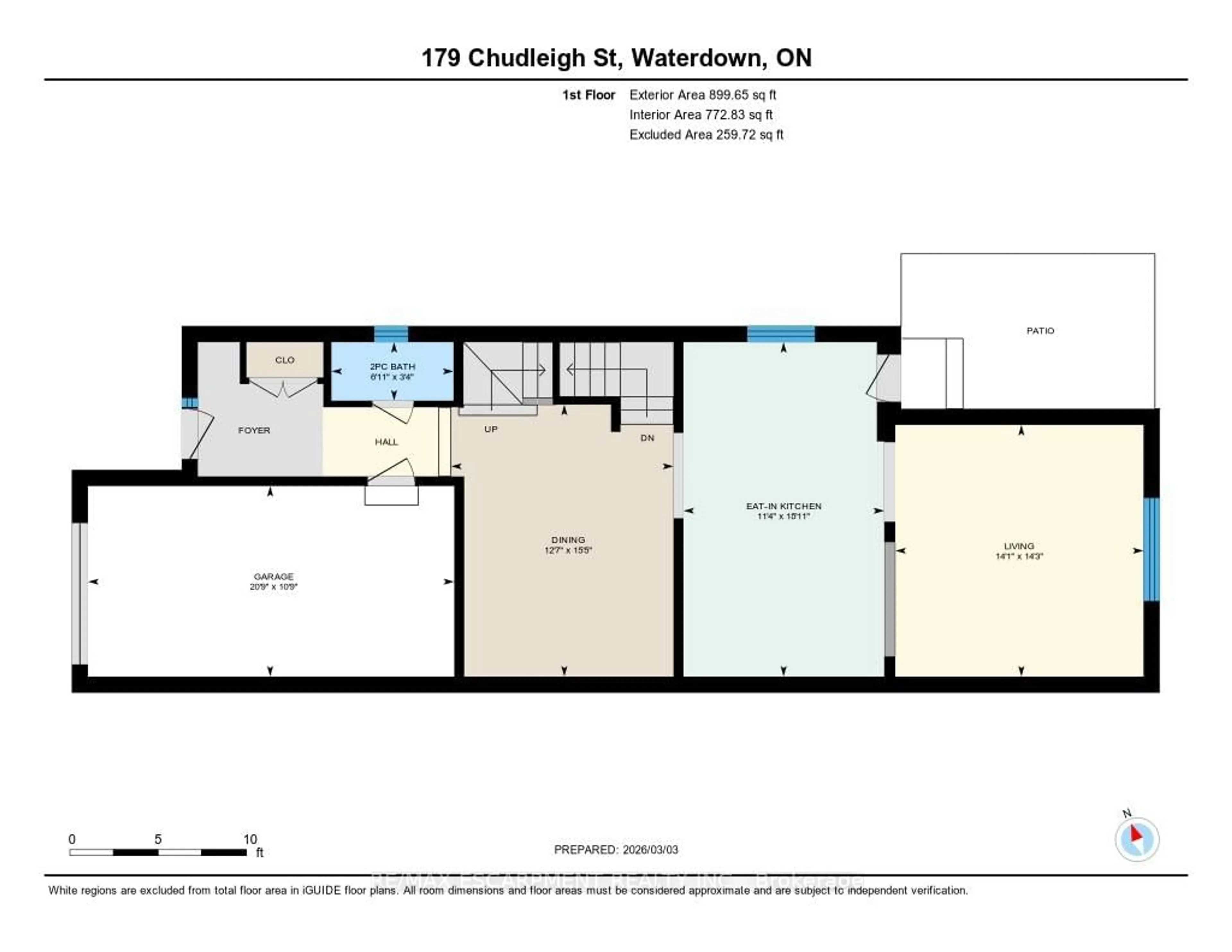 Floor plan for 179 Chudleigh St, Hamilton Ontario L8B 0J8