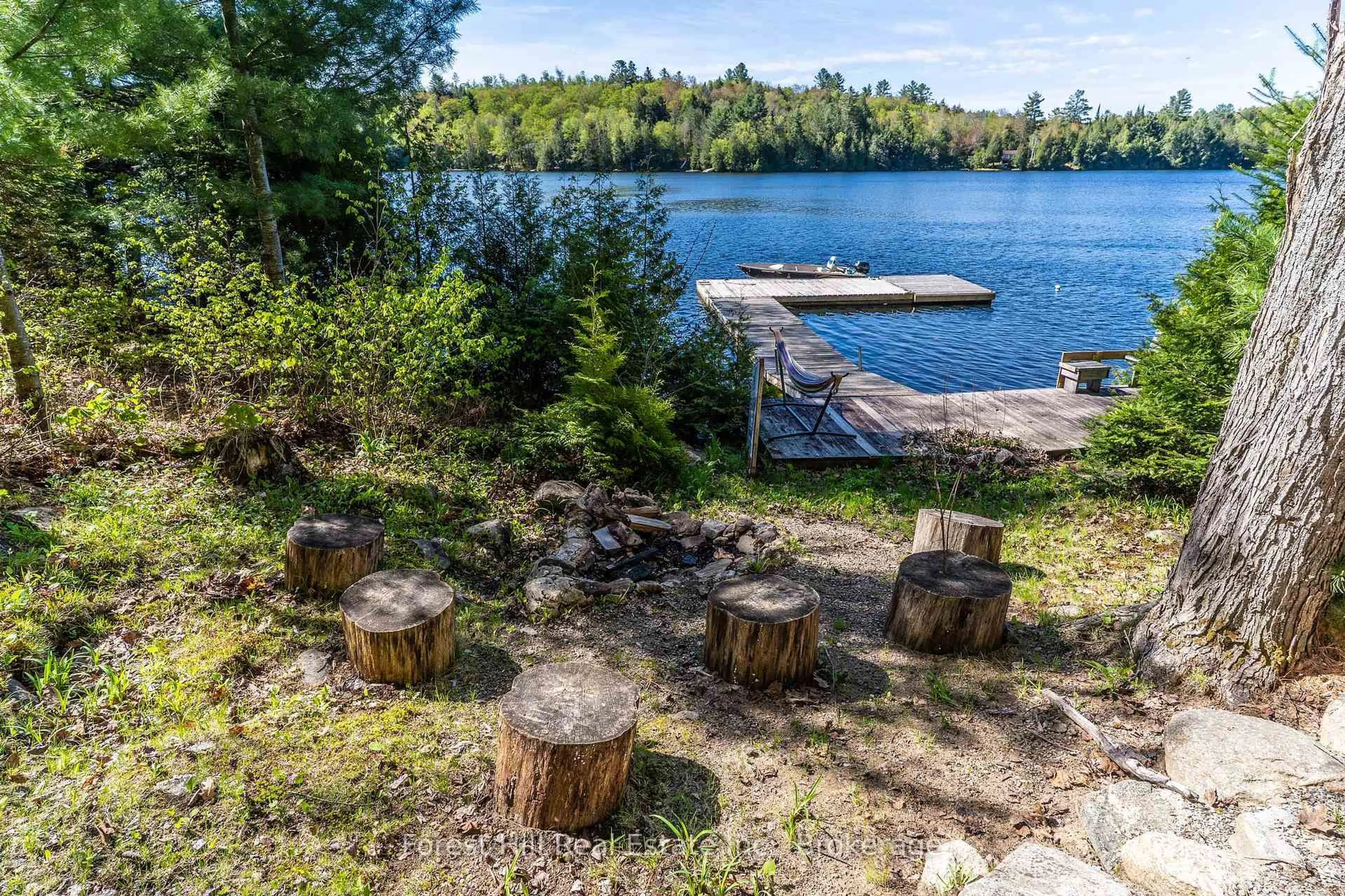 Patio, water/lake/river/ocean view for 48 Raven Lake, Lake of Bays Ontario P0B 1A0