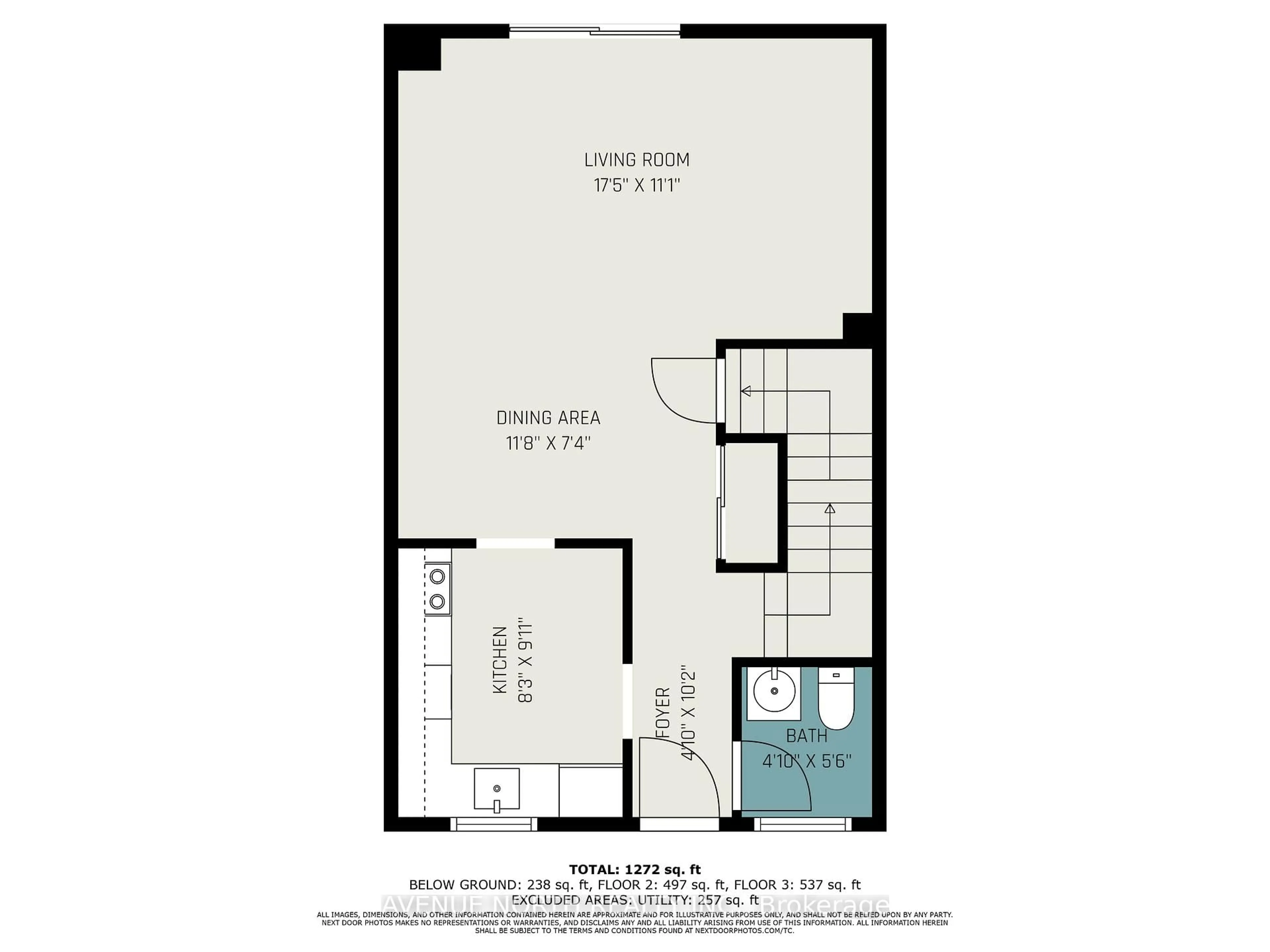 Floor plan for 1448 Foxwall St #20, Ottawa Ontario K1B 5J5