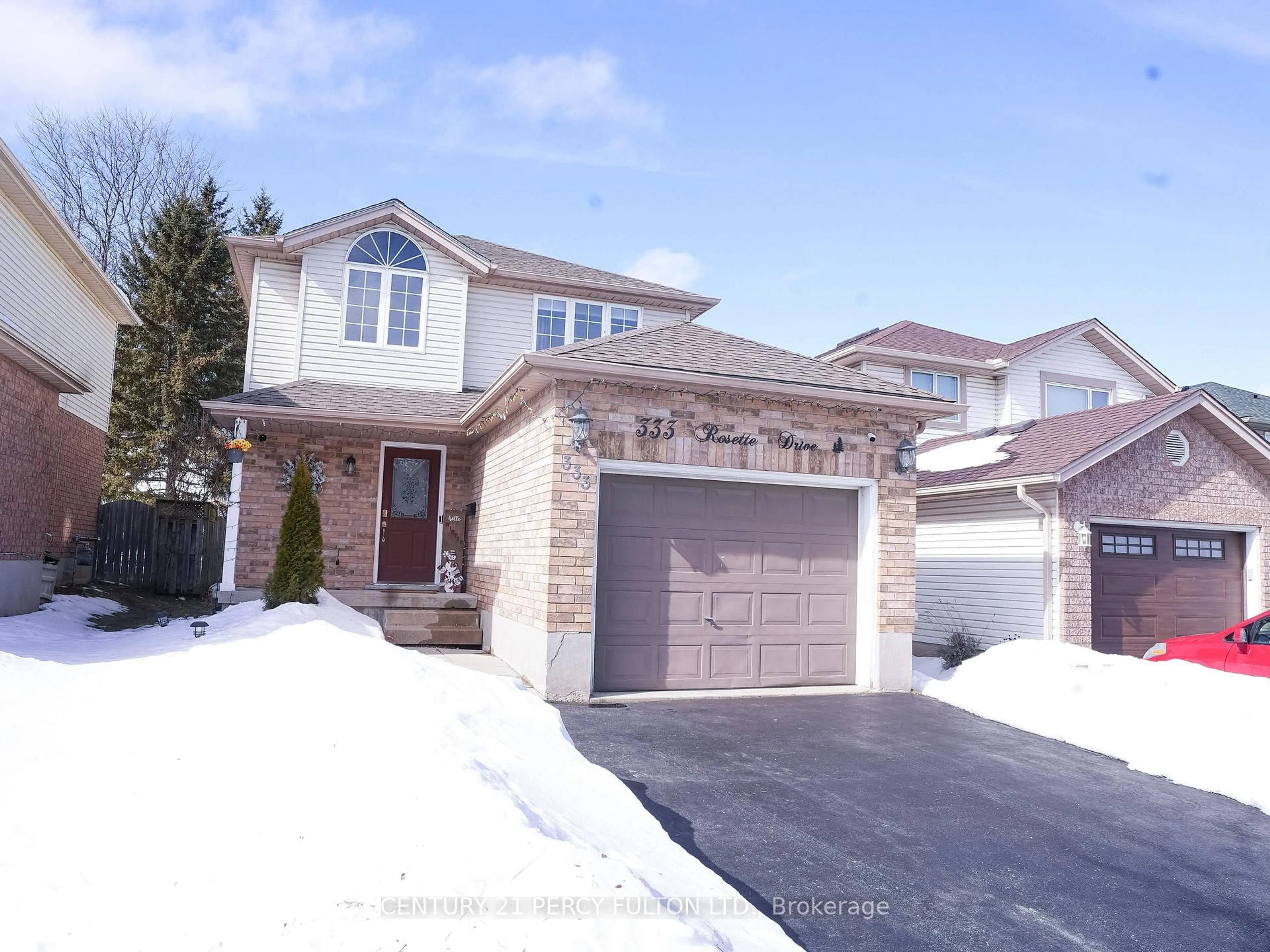 Home with brick exterior material, street for 333 Rosette Dr, Waterloo Ontario N2K 3W7