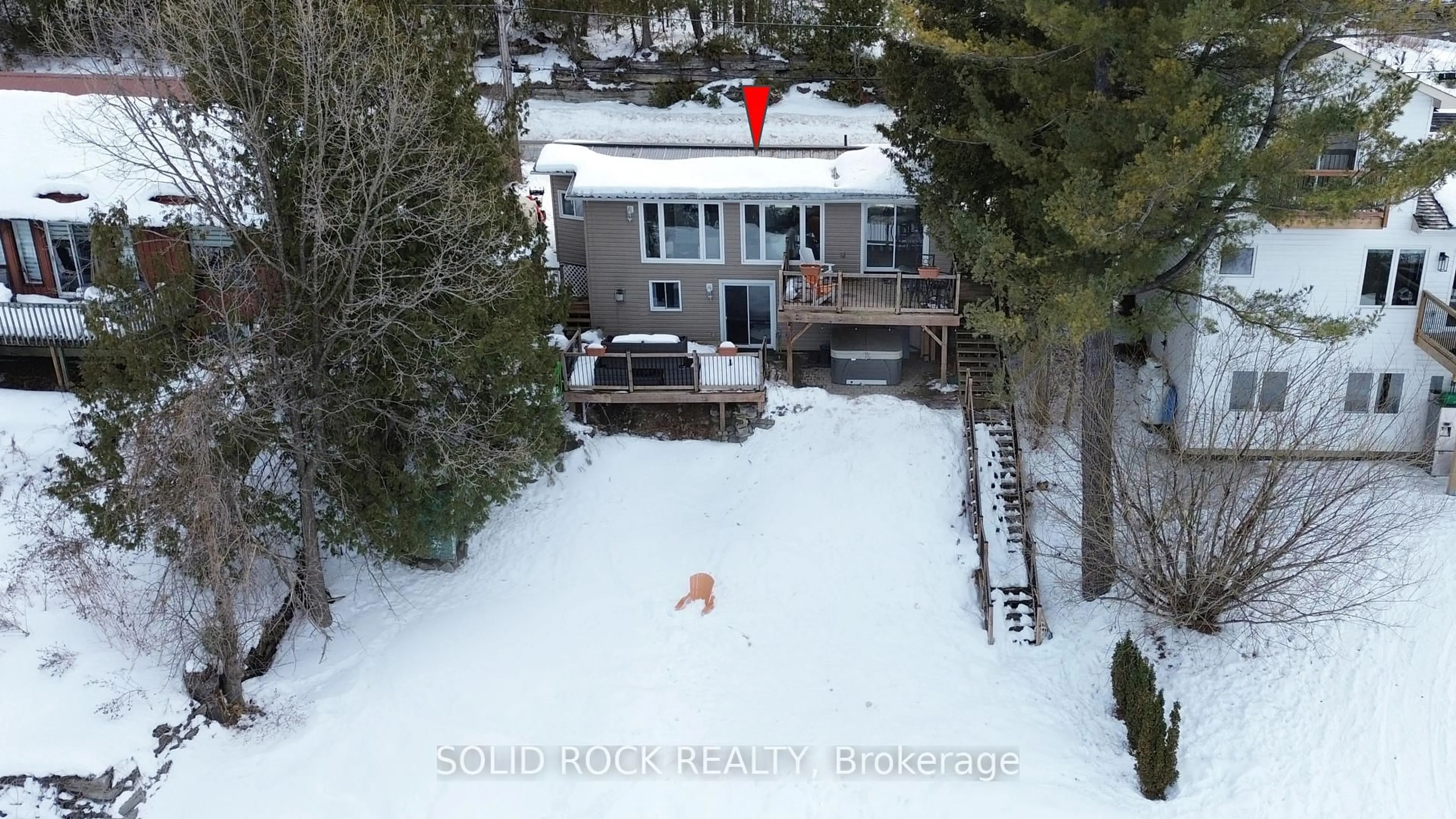 A pic from outside/outdoor area/front of a property/back of a property/a pic from drone, unknown for 2496 River Rd, Braeside Ontario K0A 1G0