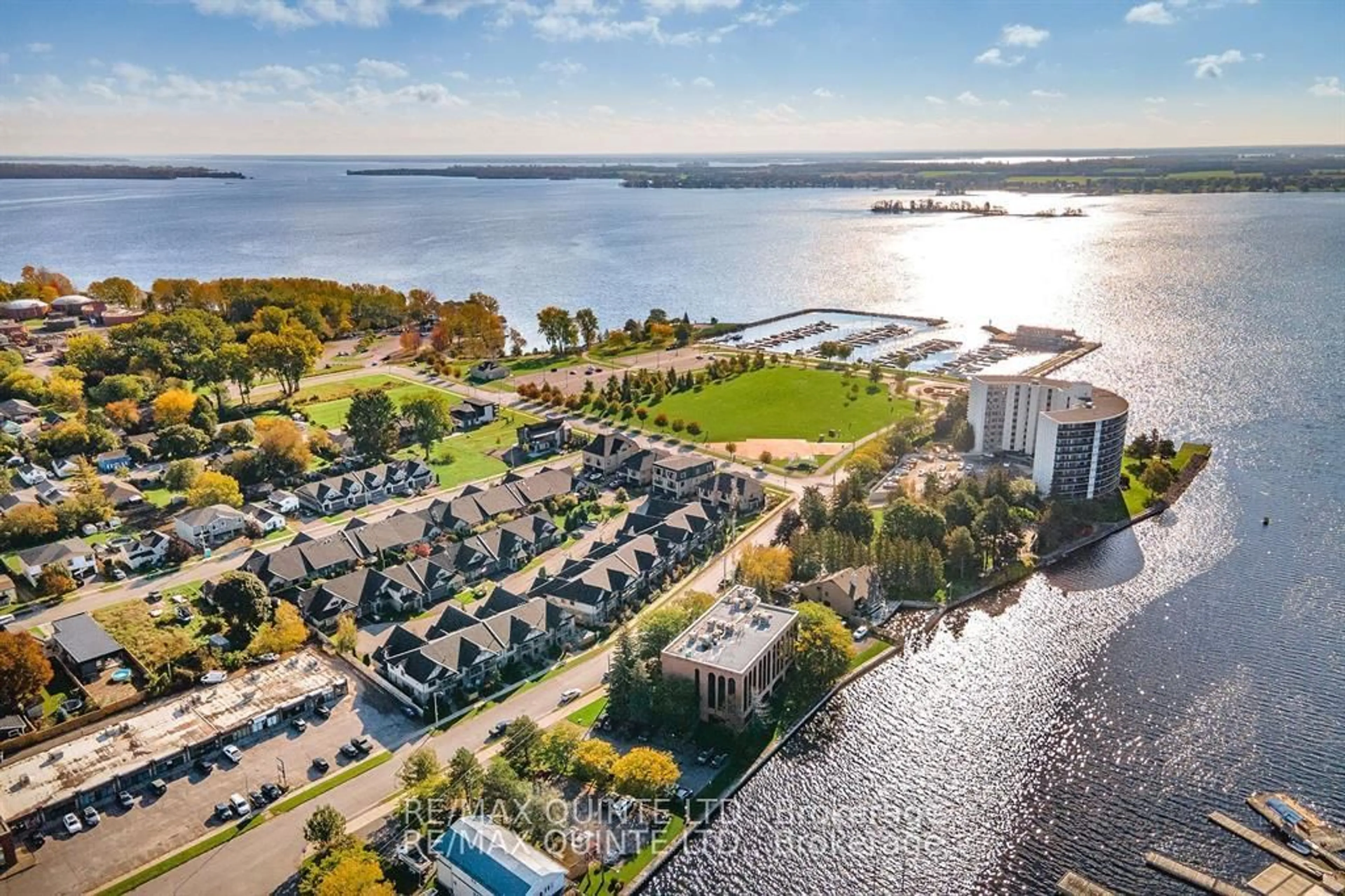 A pic from outside/outdoor area/front of a property/back of a property/a pic from drone, water/lake/river/ocean view for 24 South Church St #44, Belleville Ontario K8N 0A9