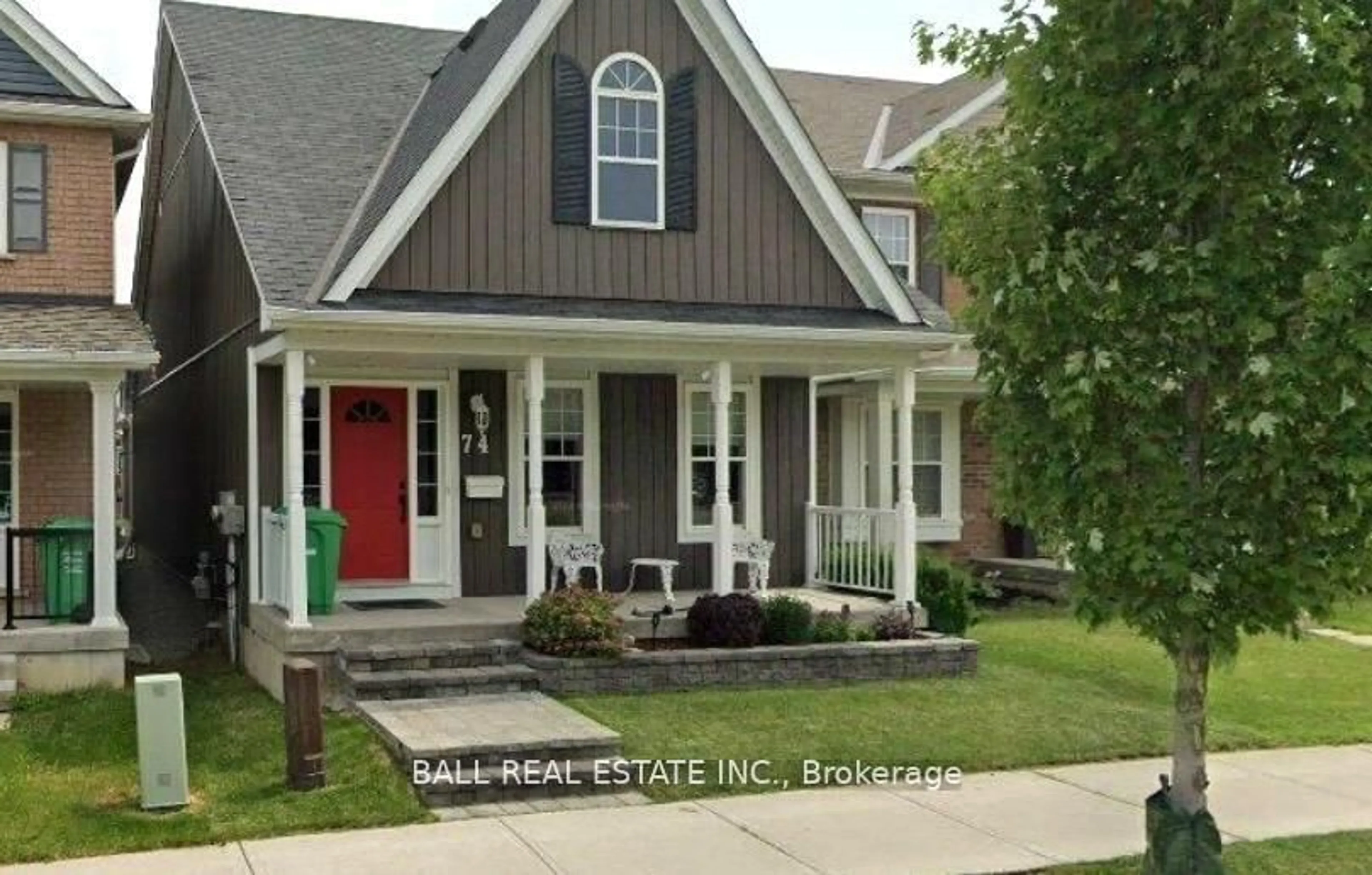 Home with brick exterior material, street for 74 Flitton Ave, Peterborough Ontario K9H 0G5