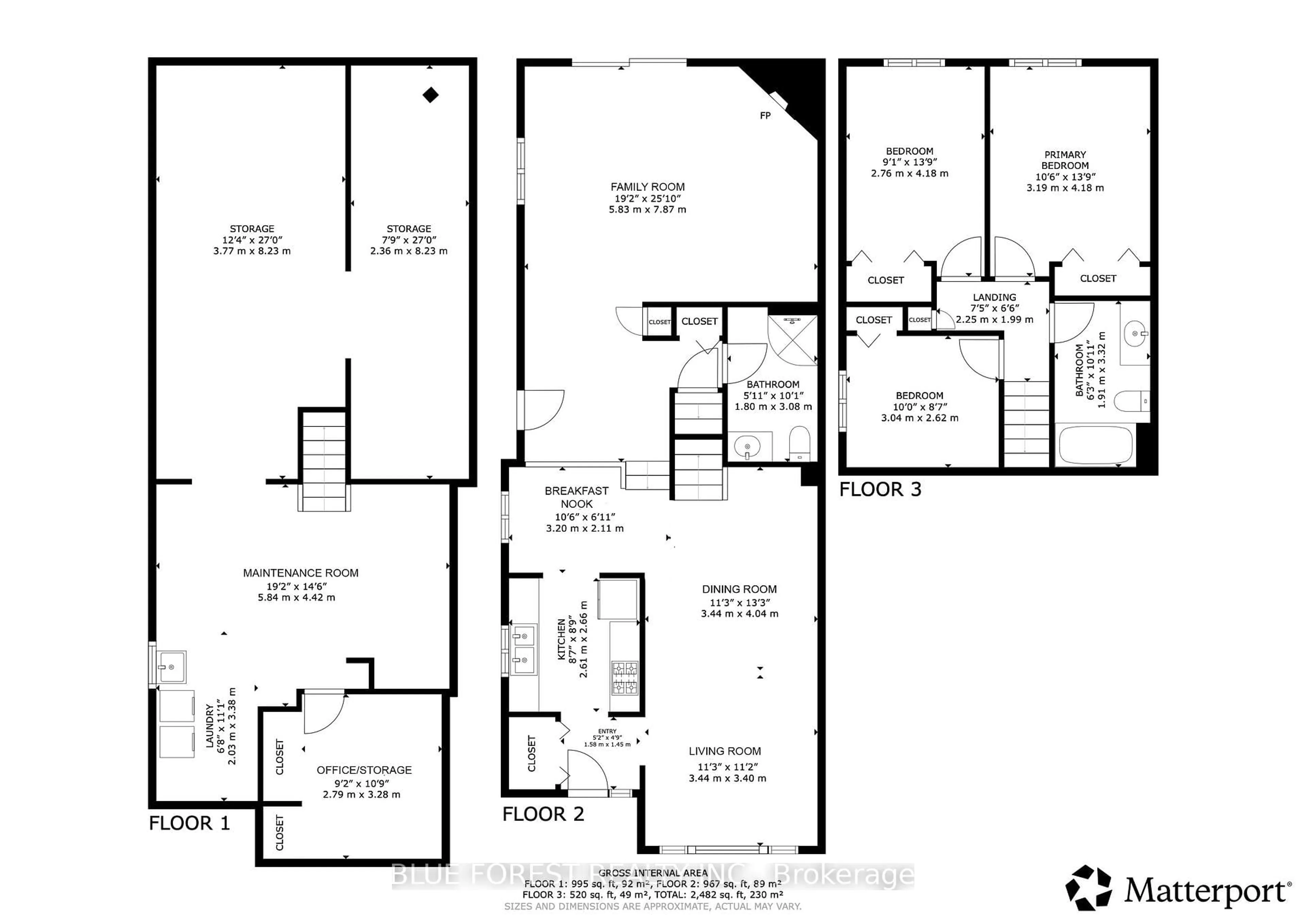Floor plan for 1806 Attawandaron Rd, London North Ontario N6G 3N1