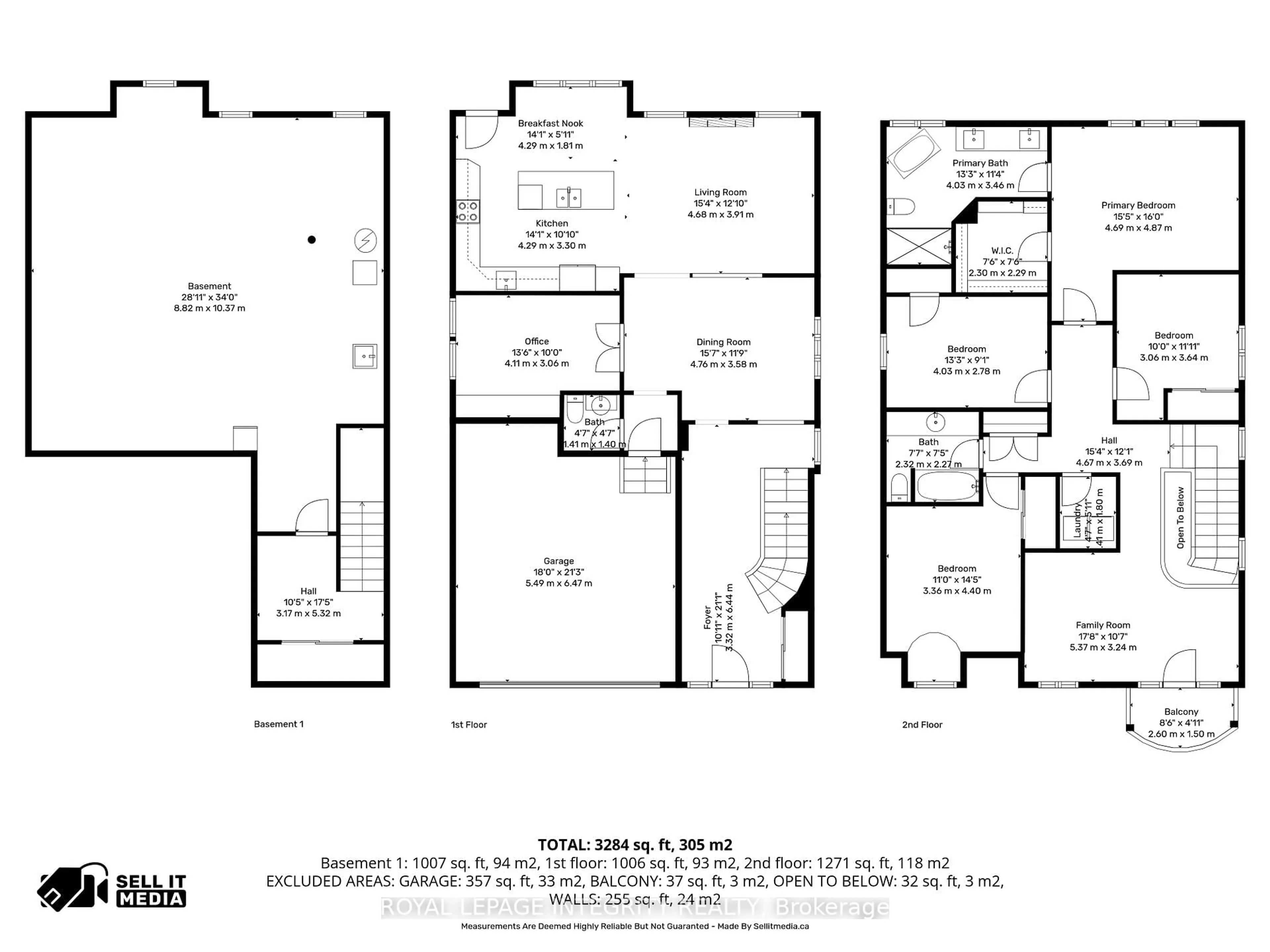 Floor plan for 1012 Cottontail Walk, Ottawa Ontario K4A 5H7