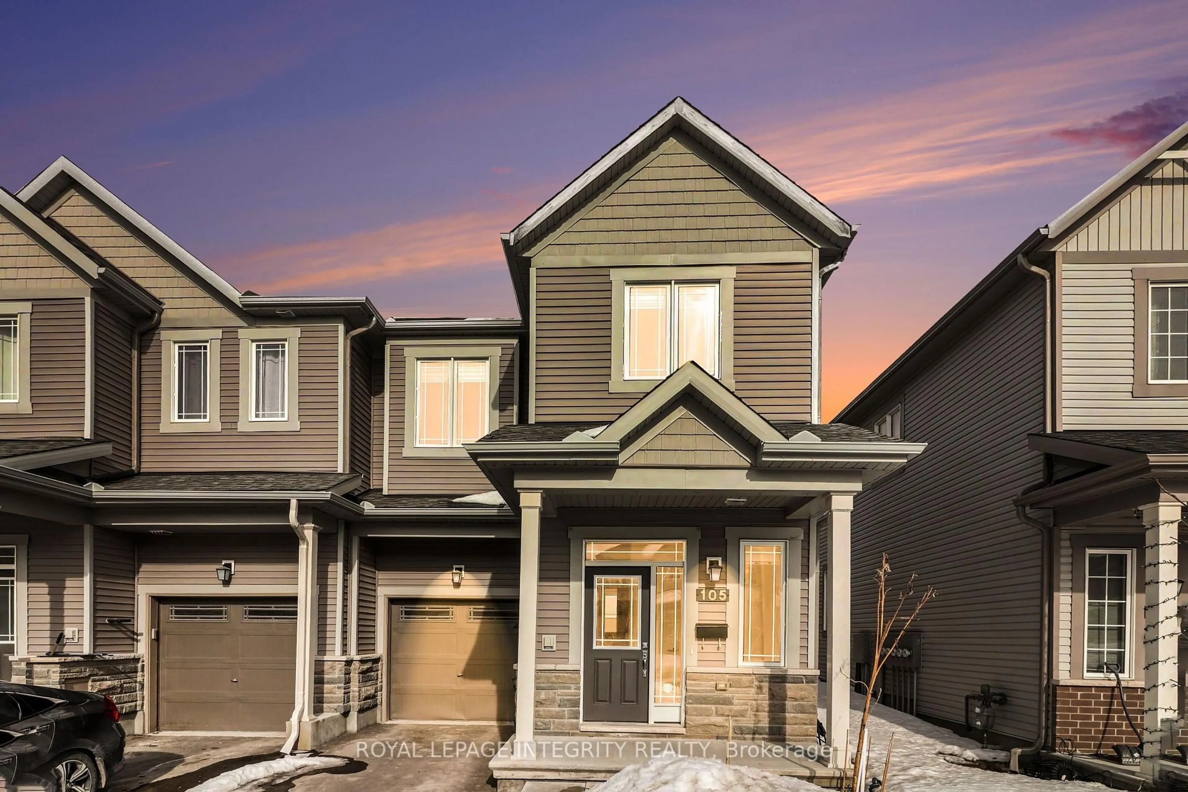 Home with vinyl exterior material, street for 105 Mesa Dr, Ottawa Ontario K2J 6W1