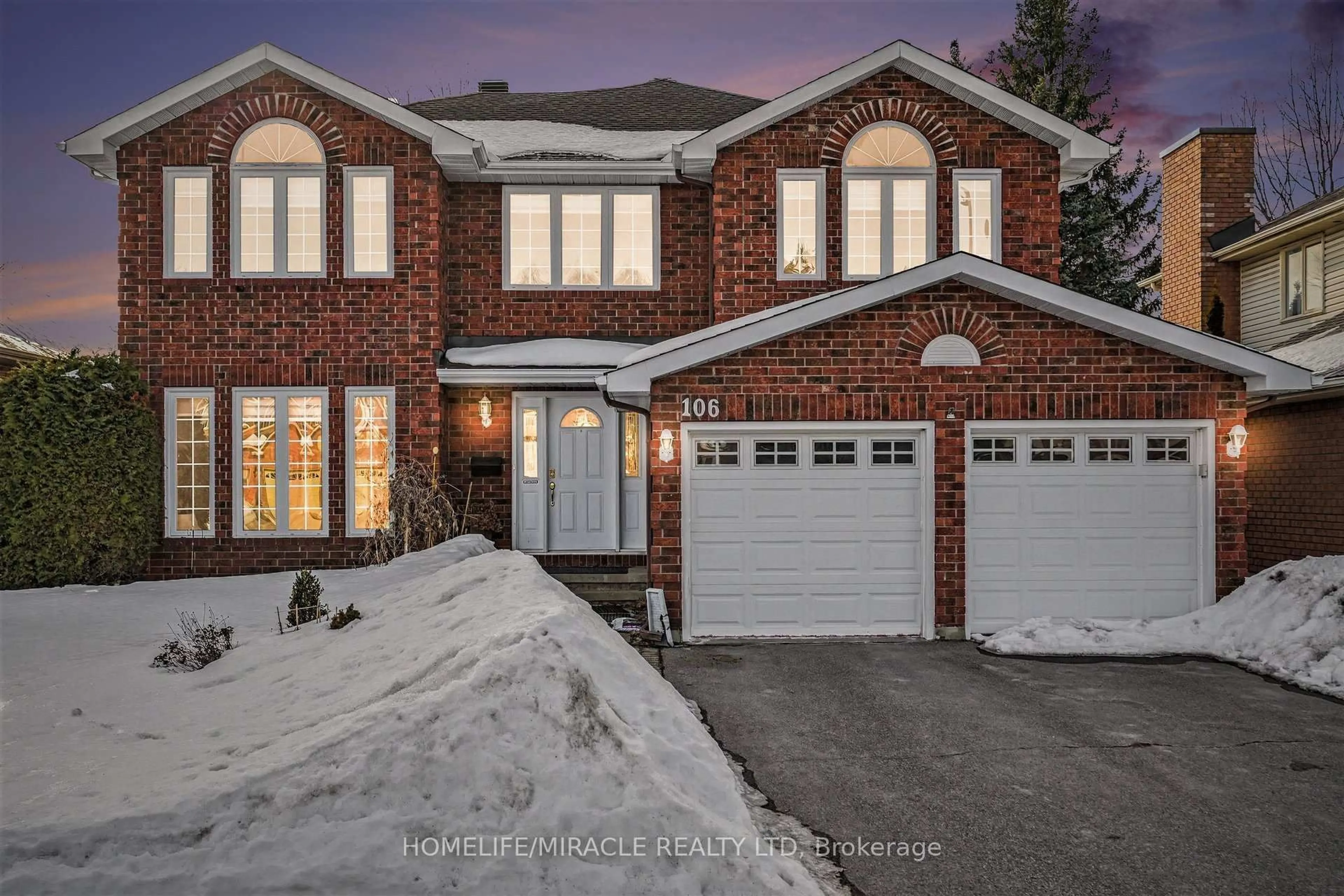 Home with brick exterior material, street for 106 Knudson Dr, Ottawa Ontario K2K 2L5