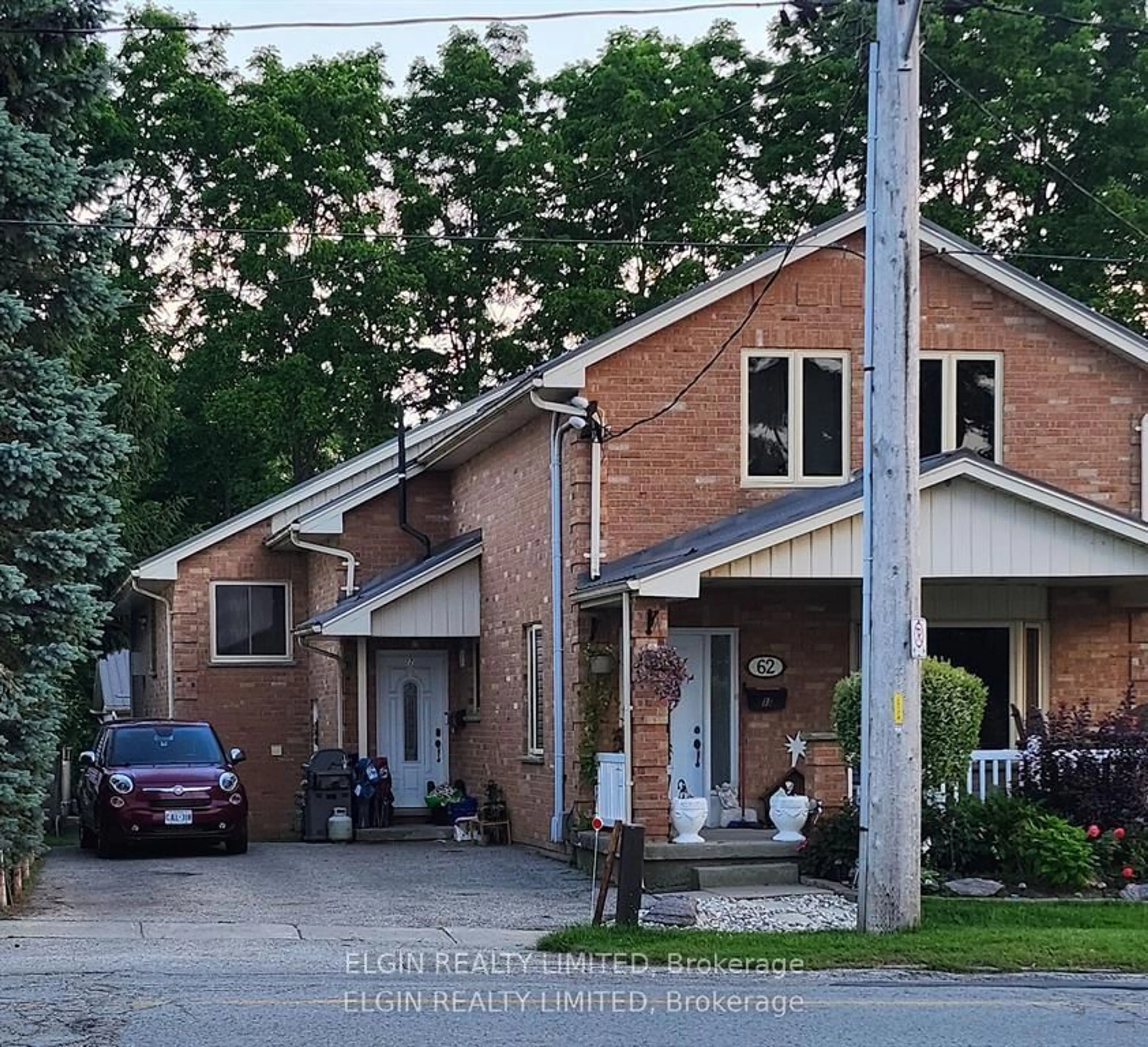 Home with brick exterior material, street for 62 Talbot St, St. Thomas Ontario N5P 1A4