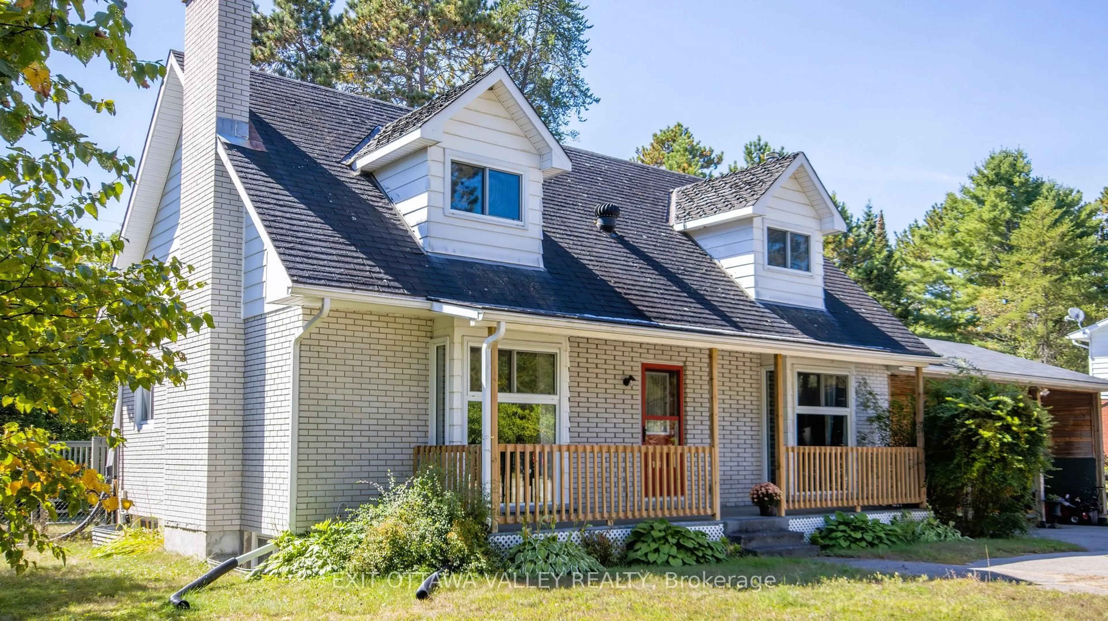 Home with vinyl exterior material, street for 23 Sprucedale Ave, Barry's Bay Ontario K0J 1B0