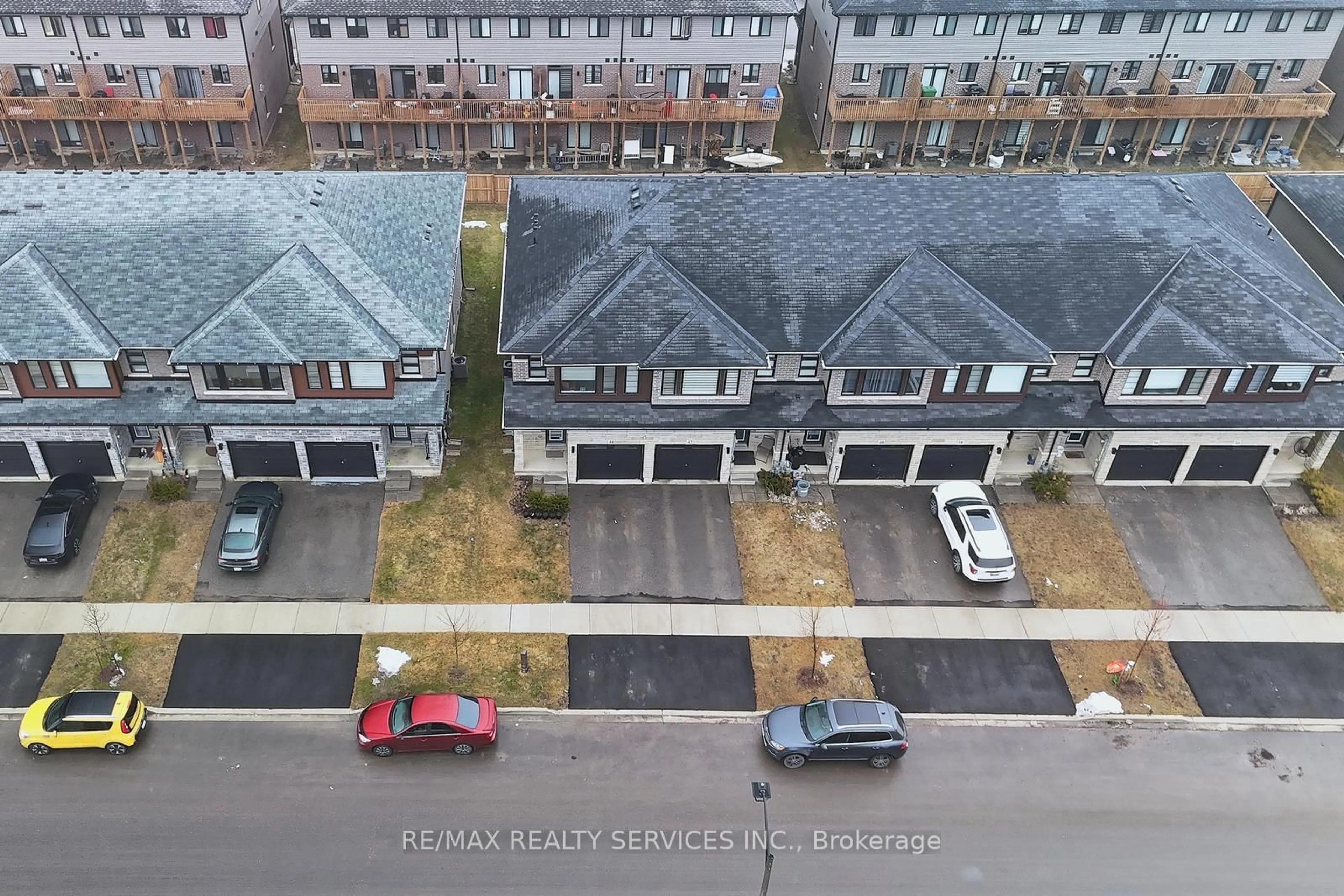 A pic from outside/outdoor area/front of a property/back of a property/a pic from drone, unknown for 44 June Callwood Way, Brantford Ontario N3T 0T7