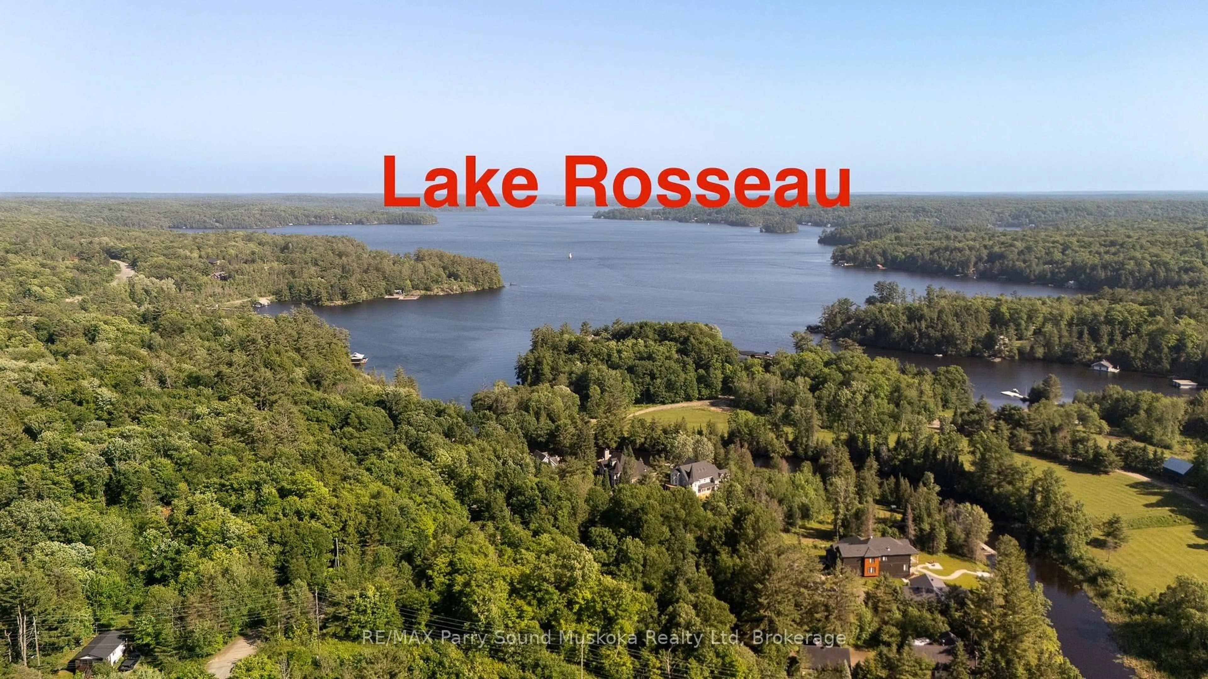 A pic from outside/outdoor area/front of a property/back of a property/a pic from drone, water/lake/river/ocean view for 49 Maple St, Seguin Ontario P0C 1J0