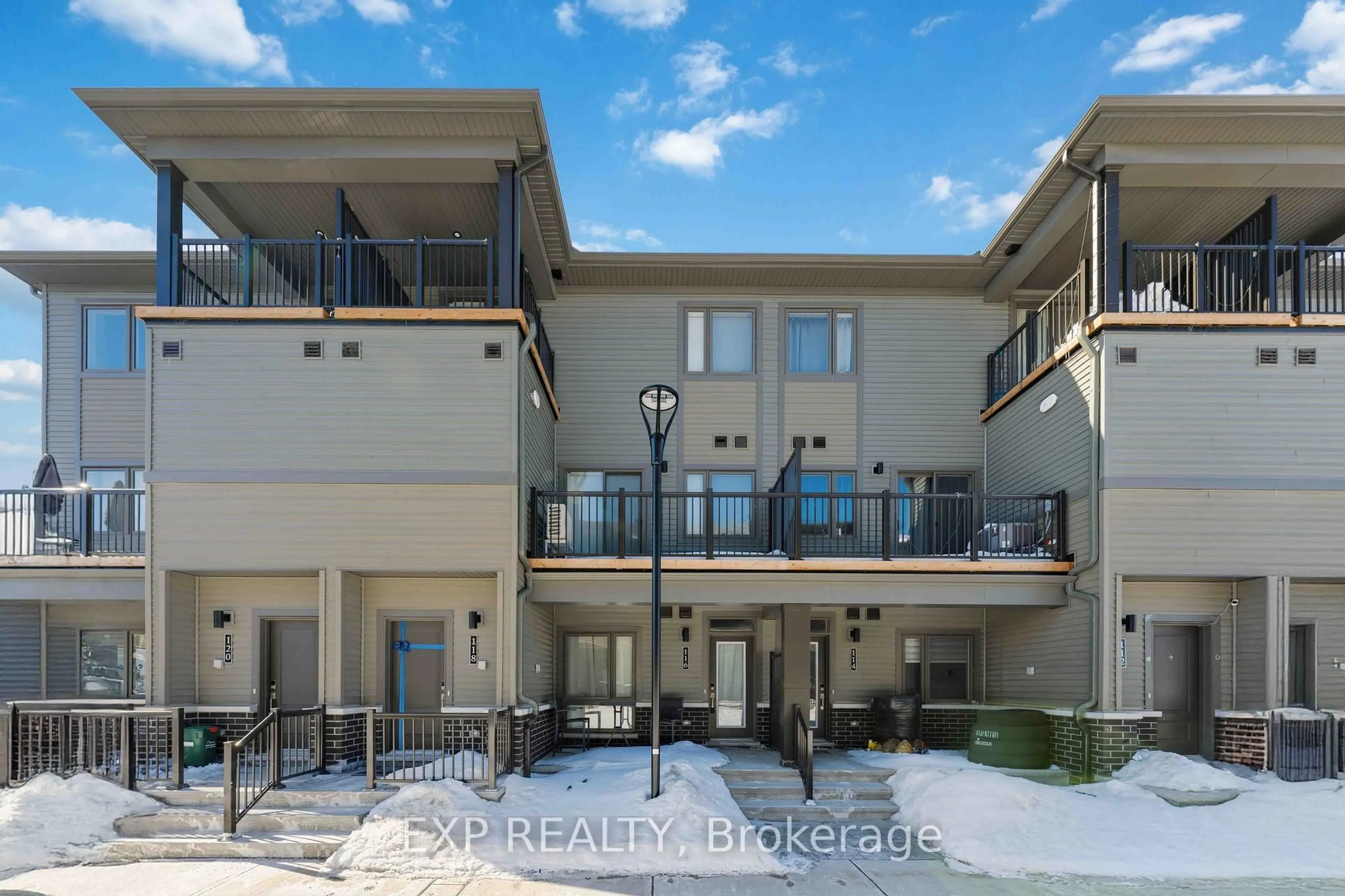 A pic from outside/outdoor area/front of a property/back of a property/a pic from drone, street for 116 Parnian Private, Ottawa Ontario K2J 4H7