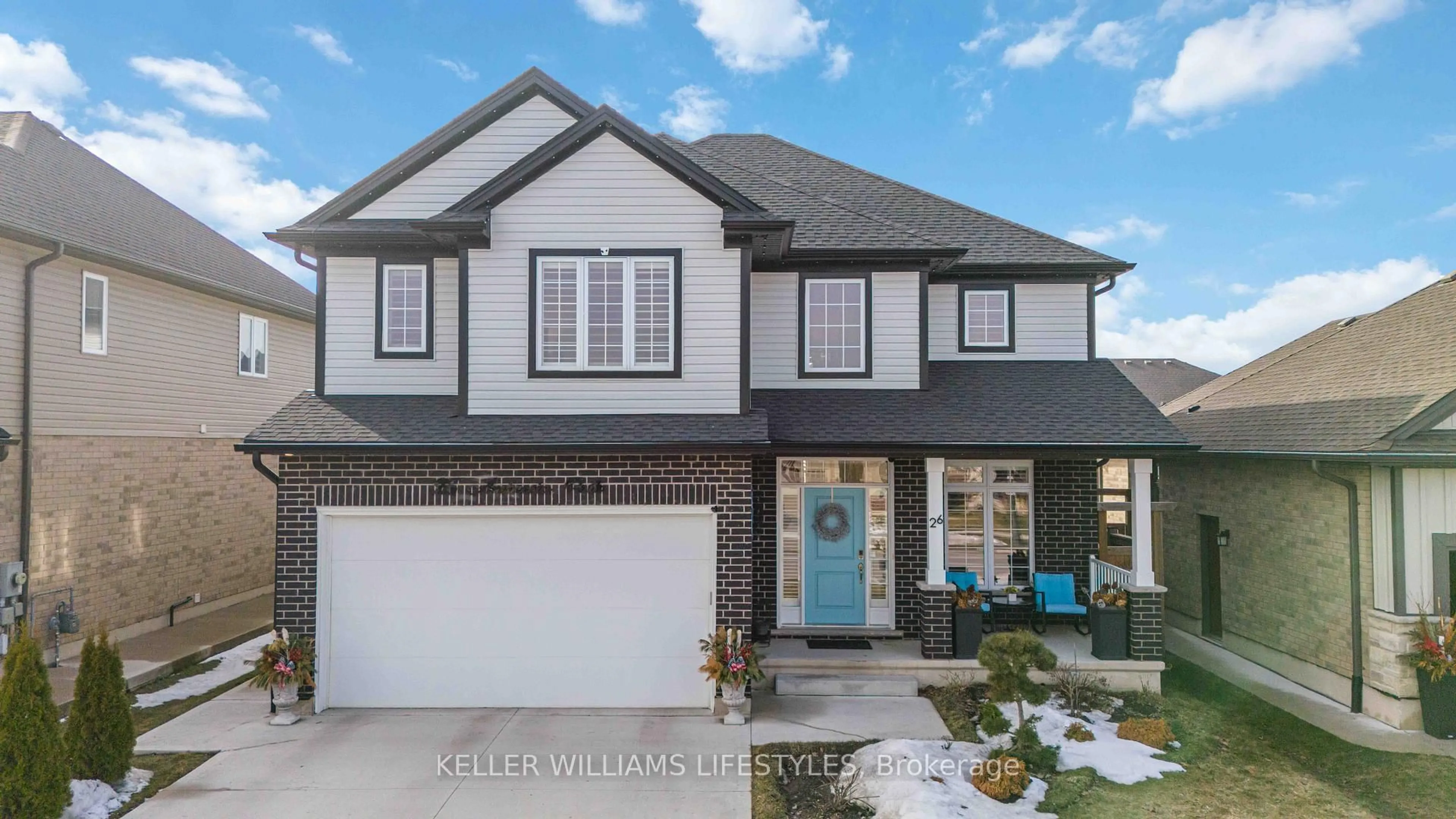 Home with brick exterior material, street for 26 Ambrosia Path, St. Thomas Ontario N5R 0J8