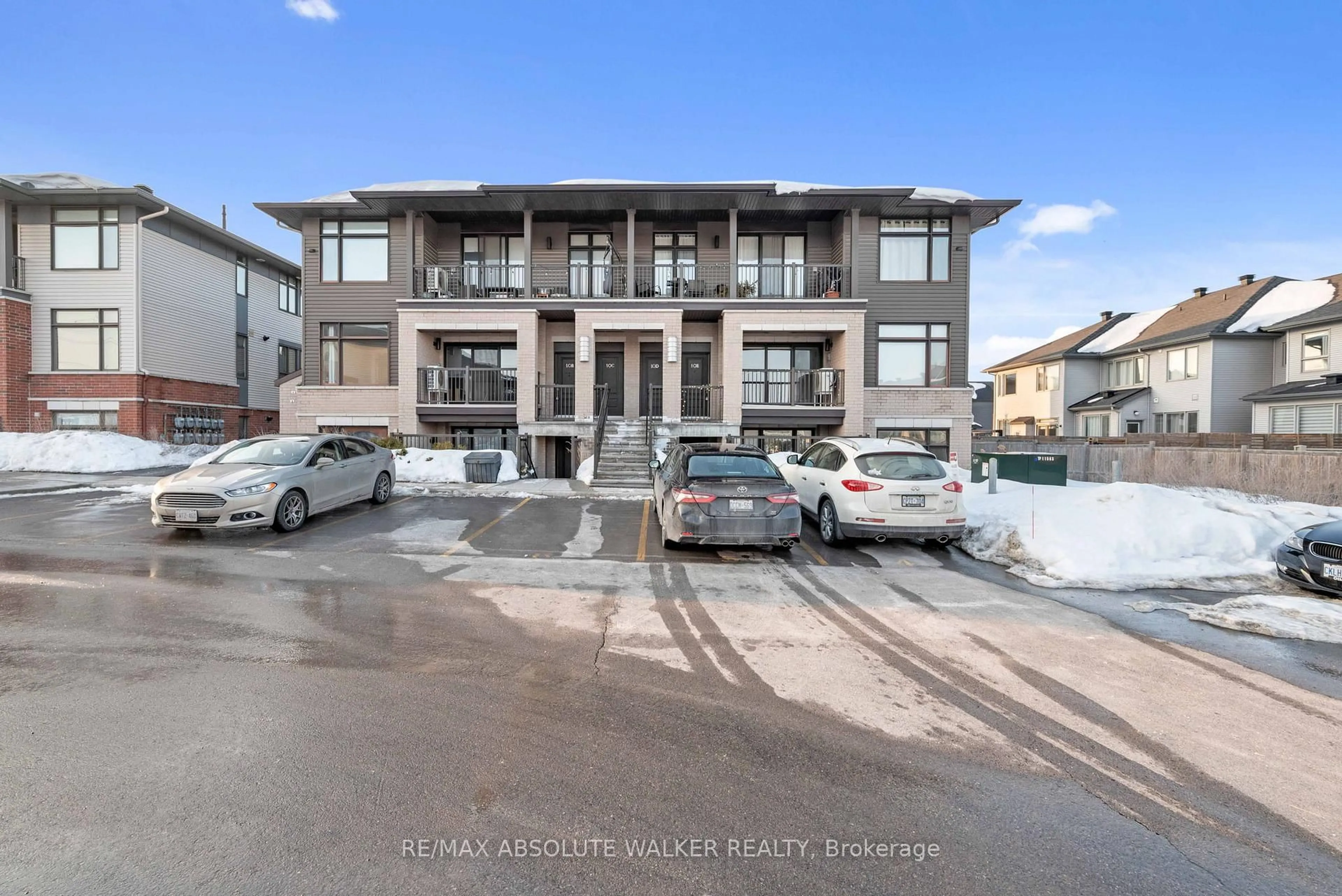 A pic from outside/outdoor area/front of a property/back of a property/a pic from drone, street for 10 Jaguar Private #E, Ottawa Ontario K2V 0J3