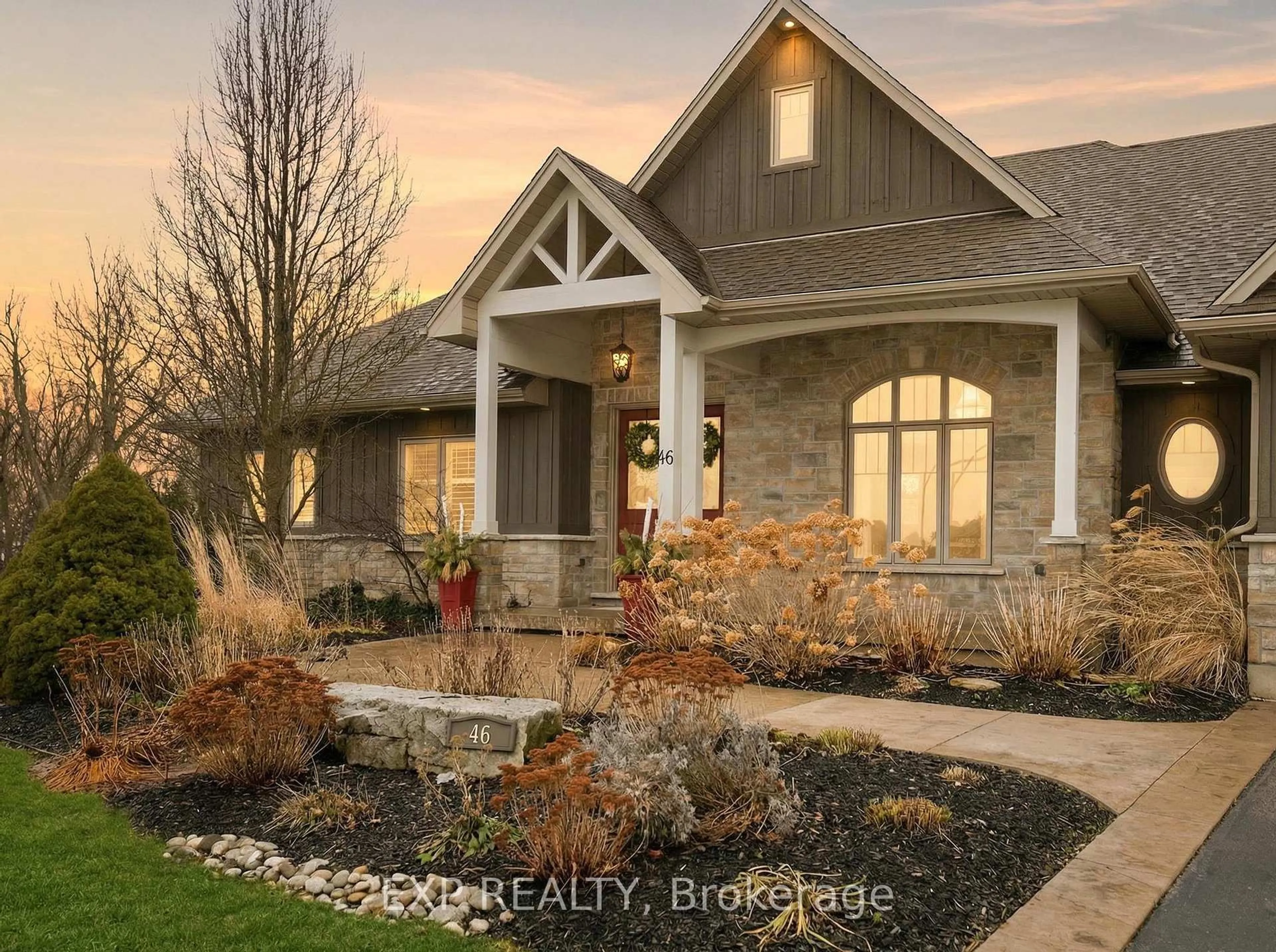 Home with brick exterior material, unknown for 46 Woodbine Dr, Brant Ontario N0E 1K0