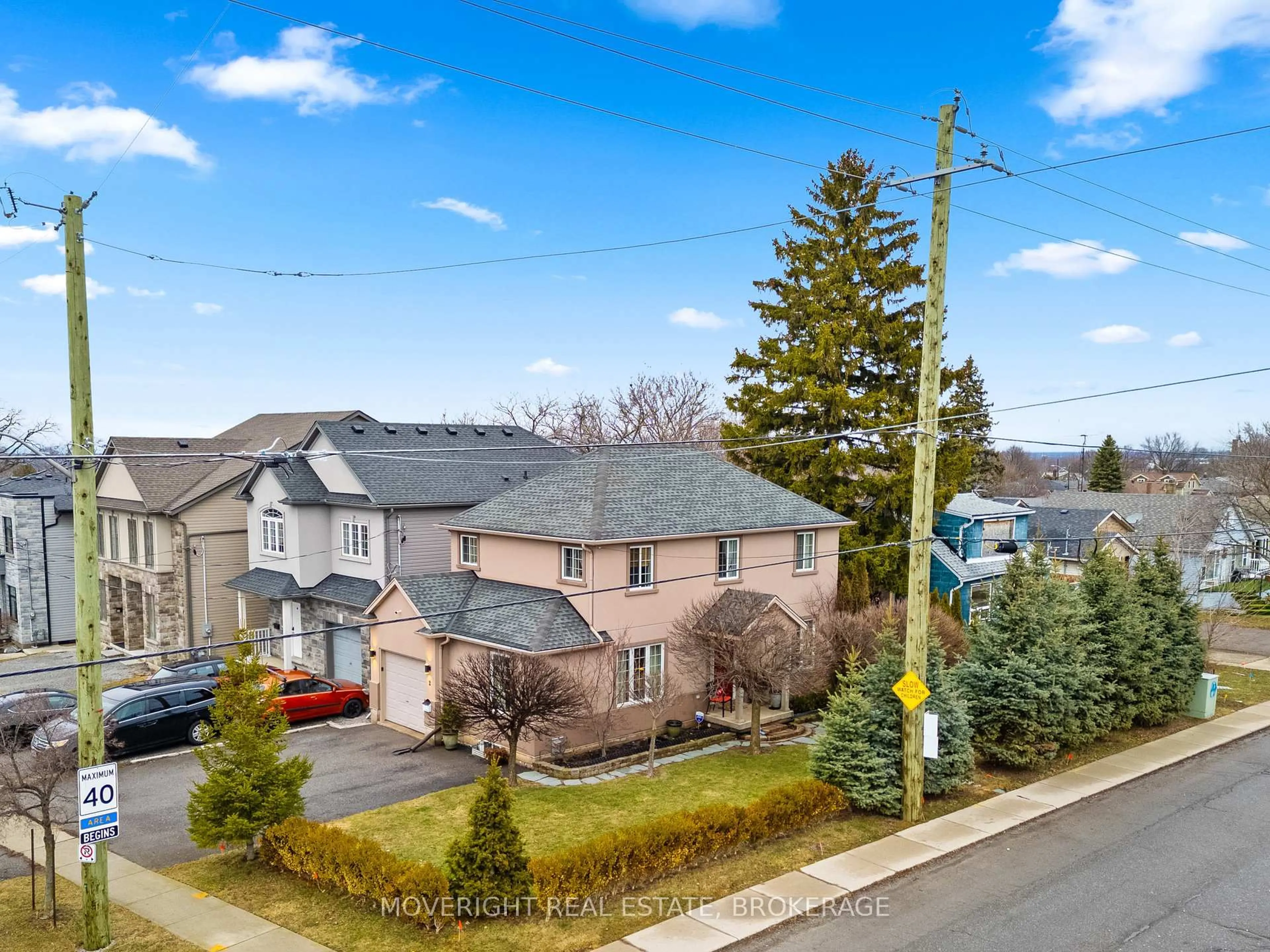 A pic from outside/outdoor area/front of a property/back of a property/a pic from drone, street for 2 Leeson St, St. Catharines Ontario L2V 2R3