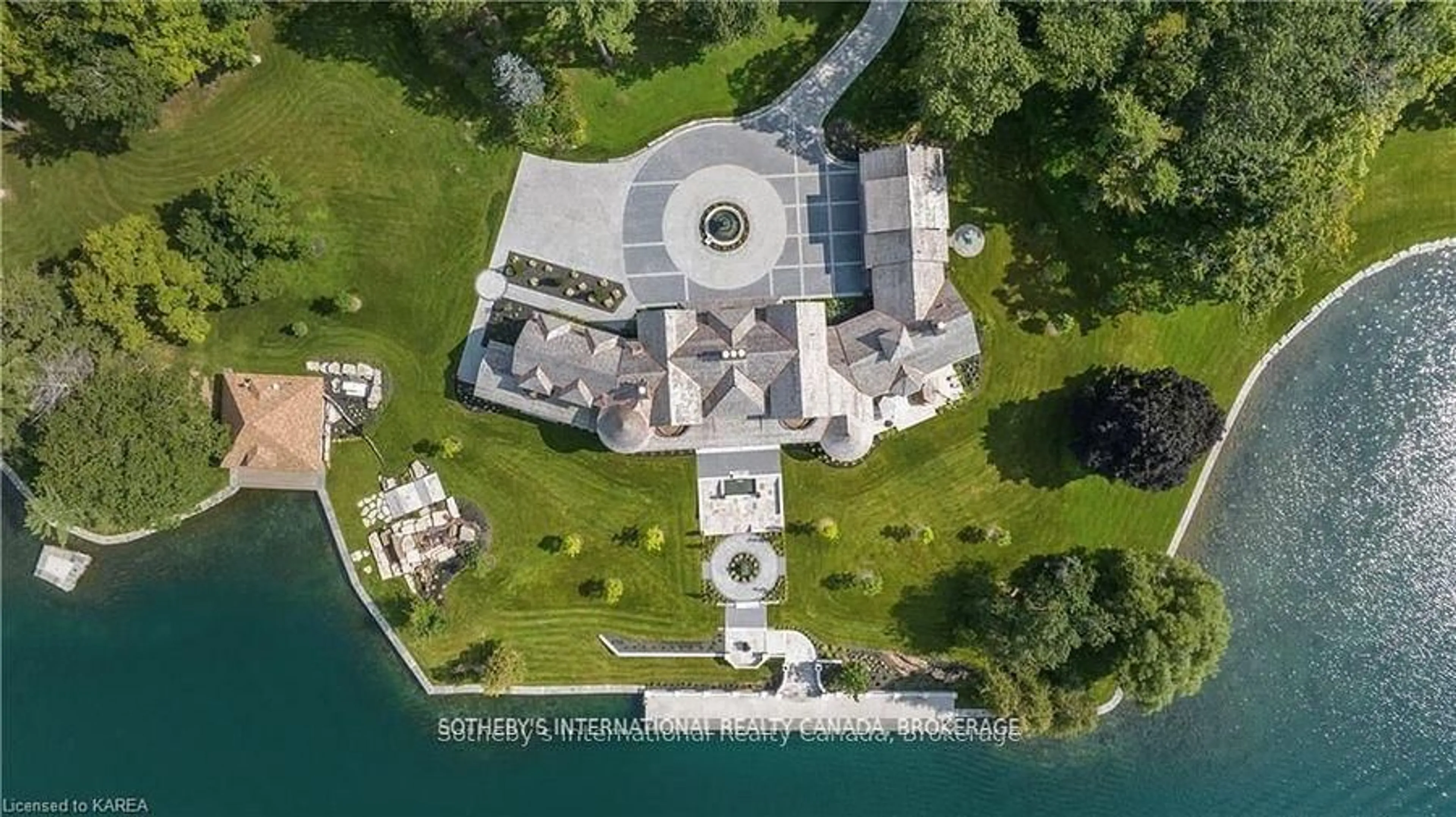 A pic from outside/outdoor area/front of a property/back of a property/a pic from drone, water/lake/river/ocean view for 967, 985 & 995 North Shore Rd, Gananoque Ontario K7G 2V6