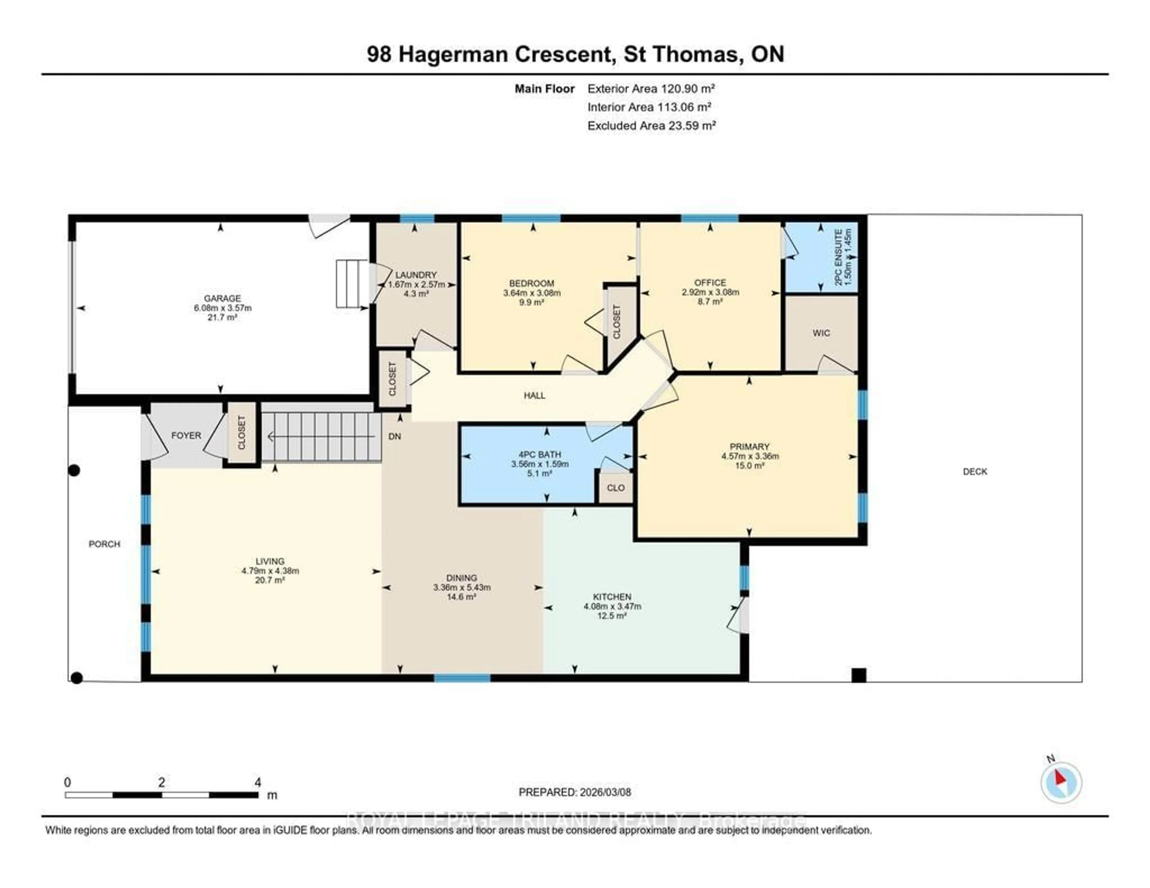 Floor plan for 98 Hagerman Cres, St. Thomas Ontario N5R 6K3