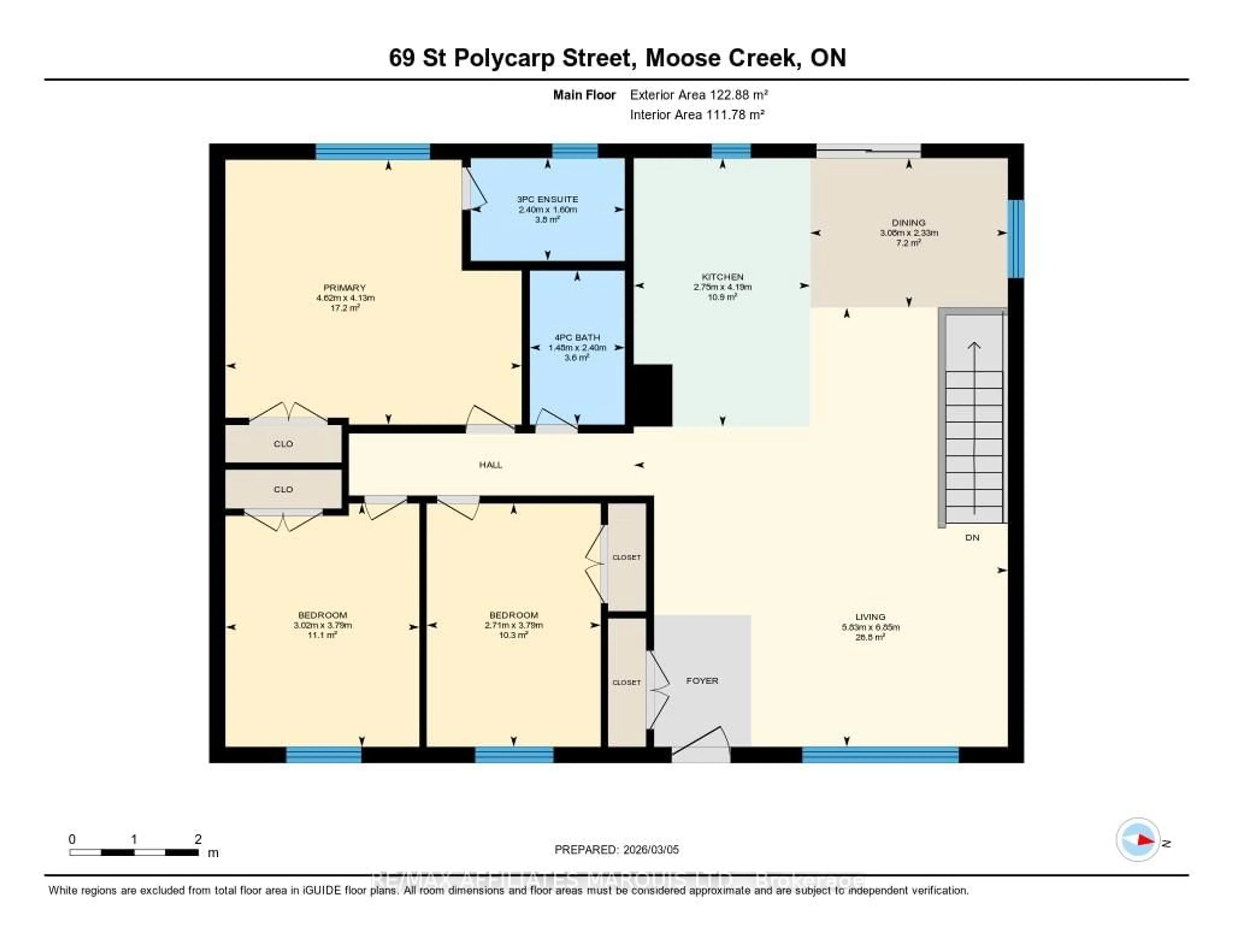 Floor plan for 69 St Polycarp St, North Stormont Ontario K0C 1W0