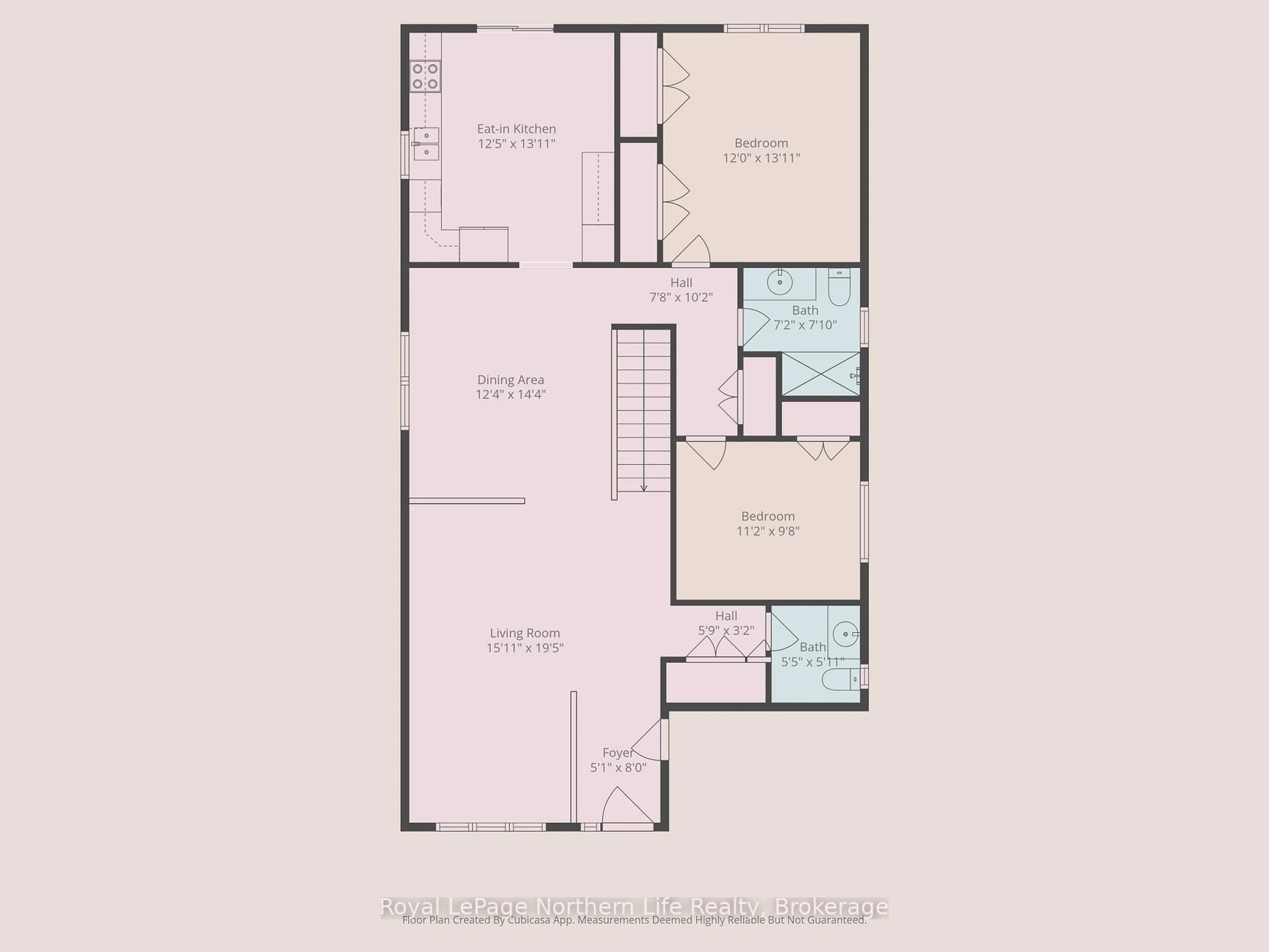 Floor plan for 2444 Connaught Ave, North Bay Ontario P1B 0C4