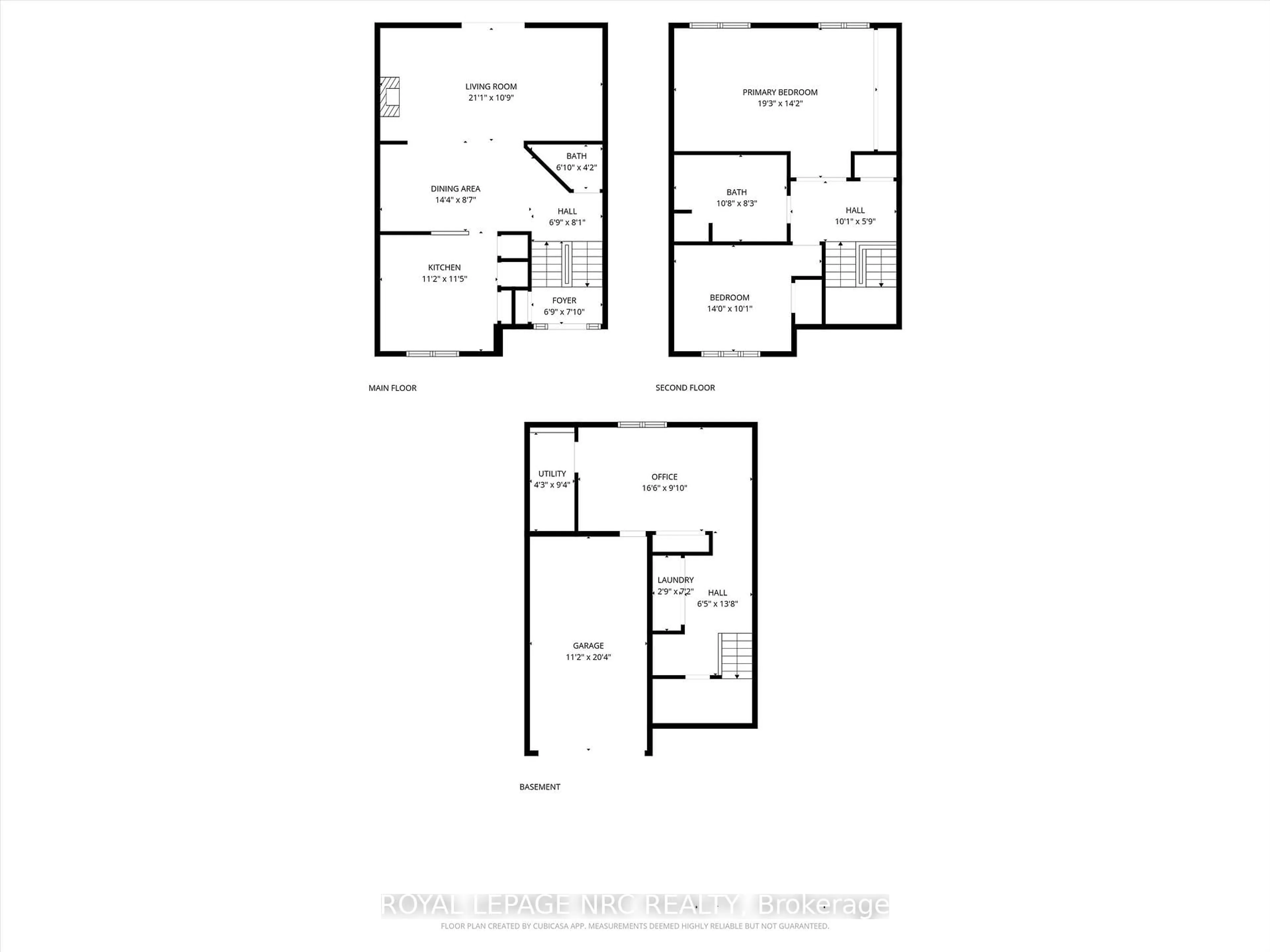 Floor plan for 178 SCOTT St #23, St. Catharines Ontario L2N 6Y5