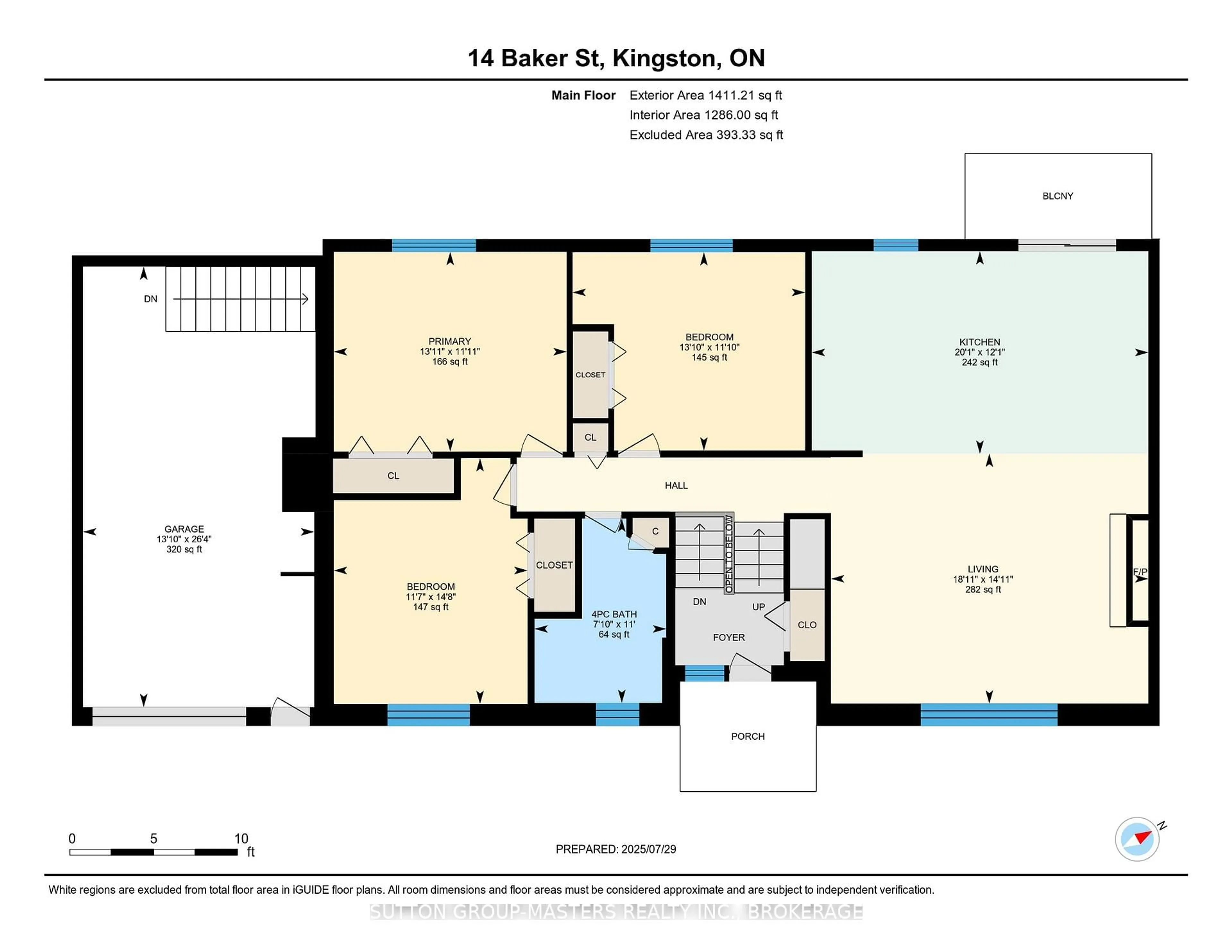 Floor plan for 14 Baker St, Kingston Ontario K7K 4Z3