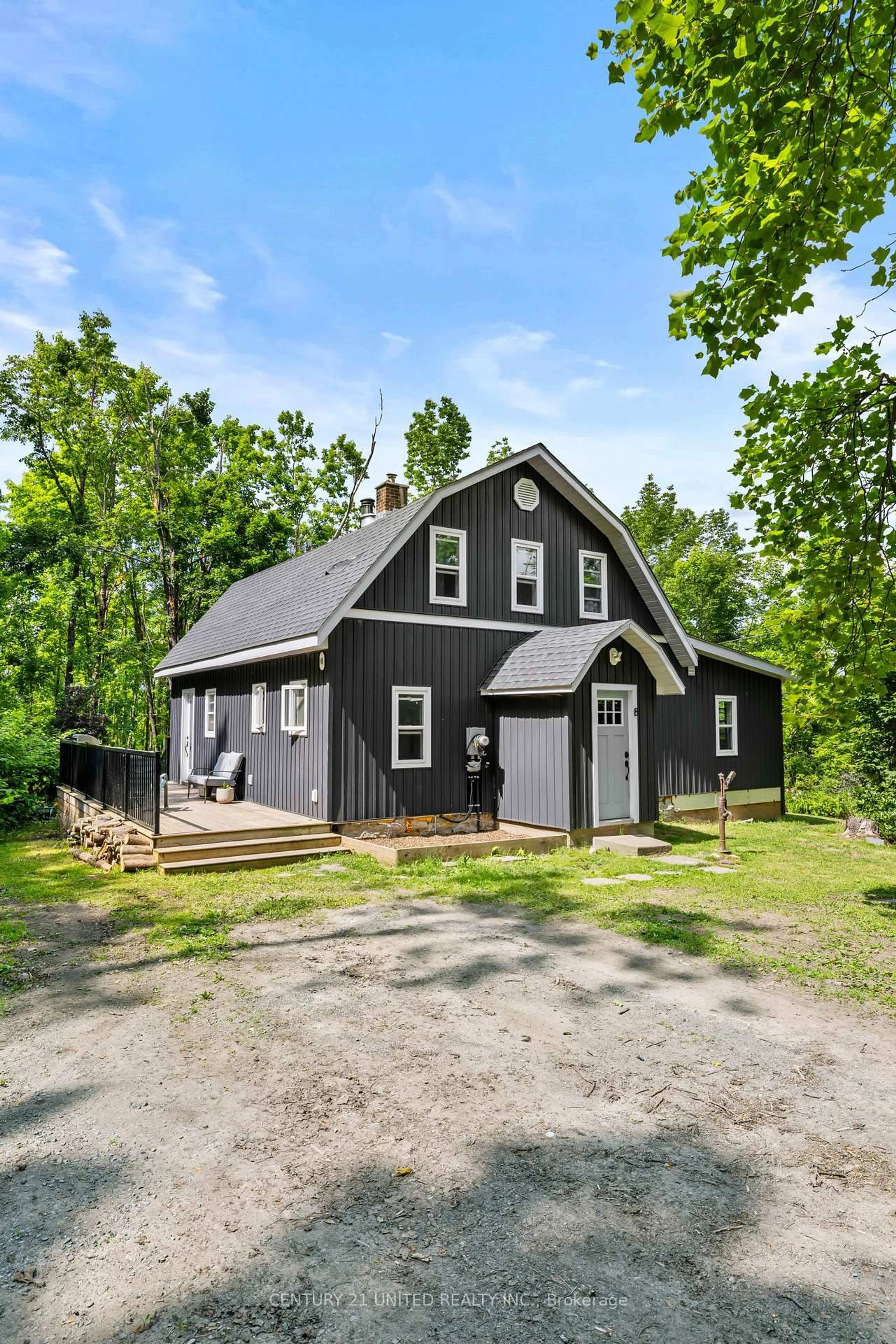 Home with vinyl exterior material, street for 8 Library Rd, North Kawartha Ontario K0L 3E0