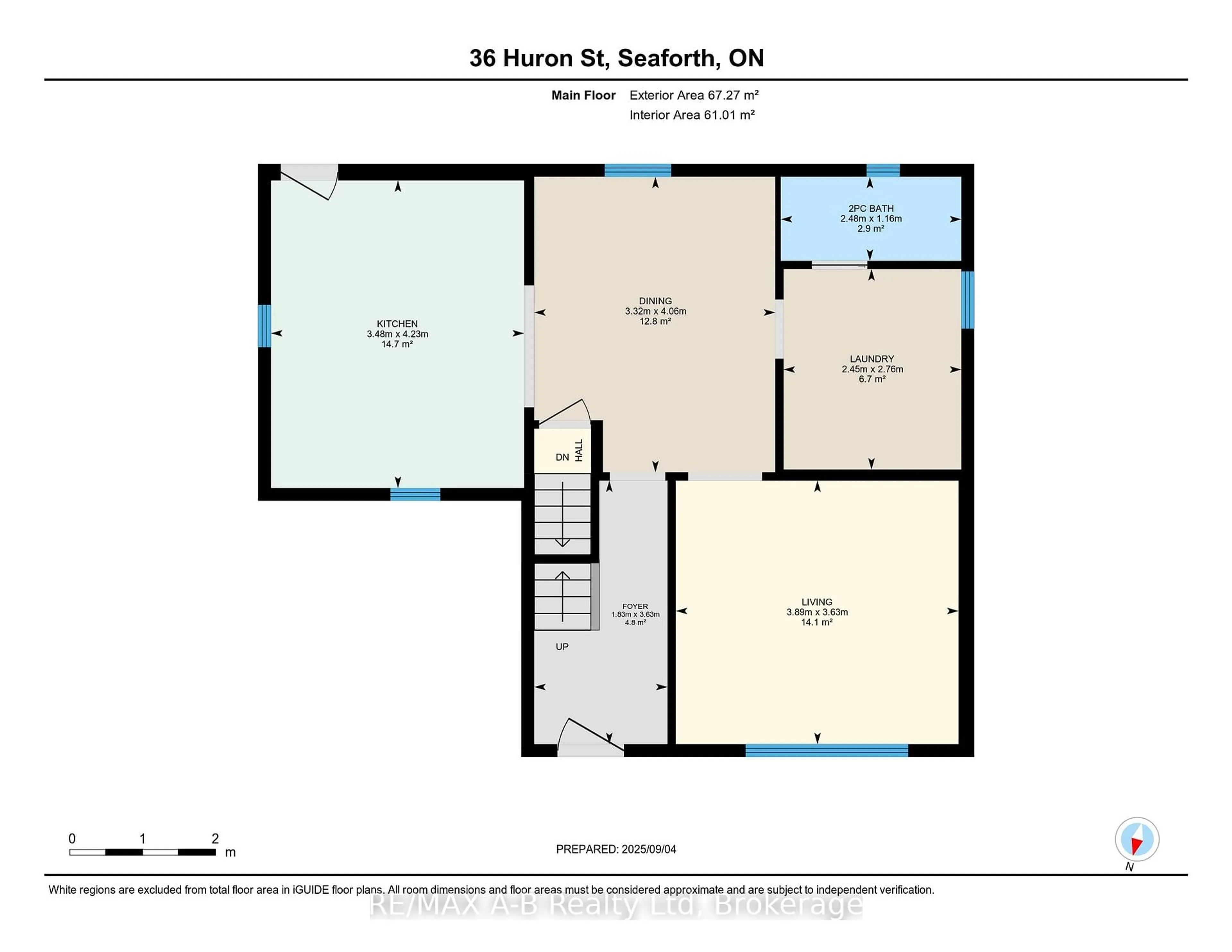 Floor plan for 36 Huron St, Huron East Ontario N0K 1W0