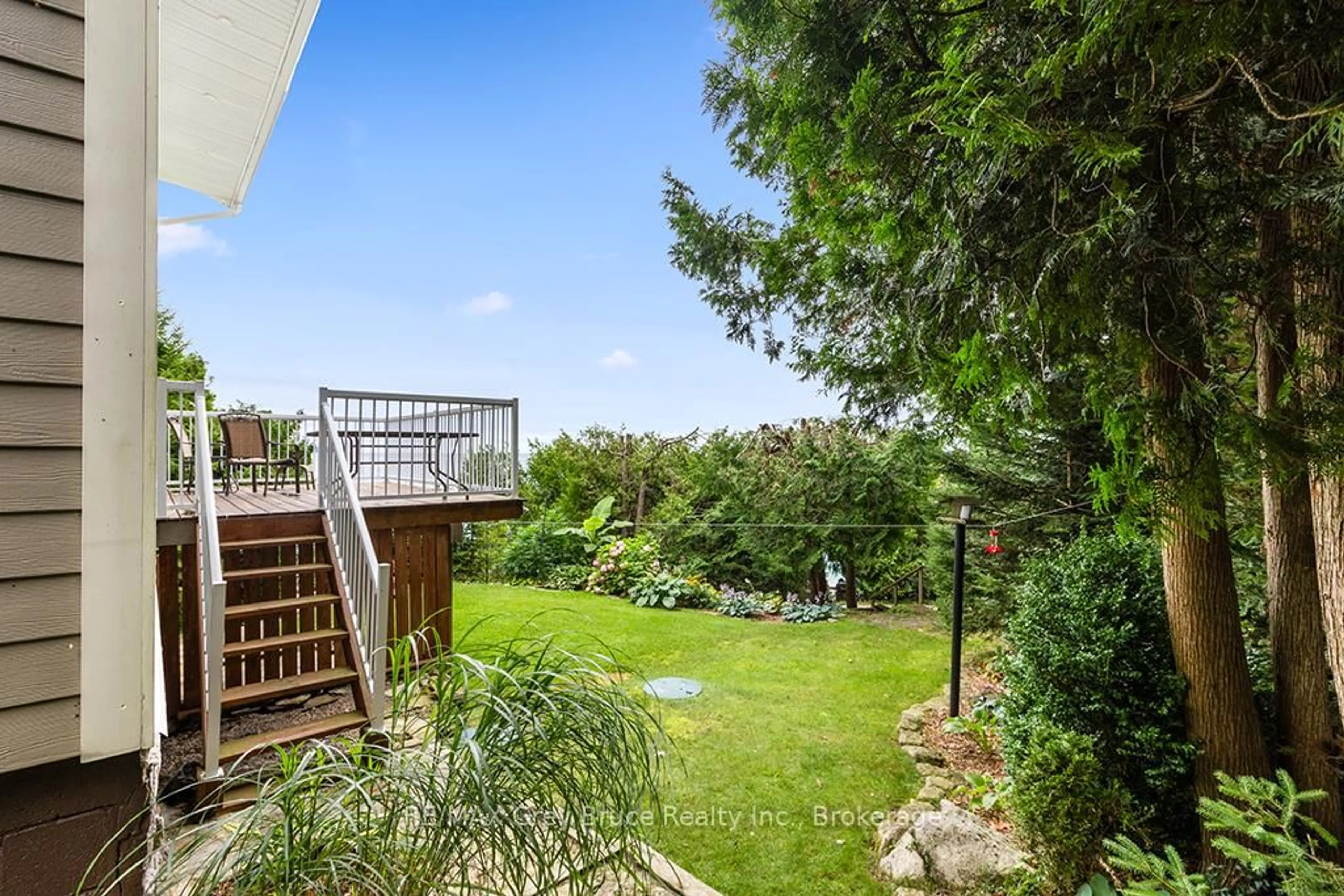 Patio, water/lake/river/ocean view for 6 Chetwynd Lane, Northern Bruce Peninsula Ontario N0H 1W0