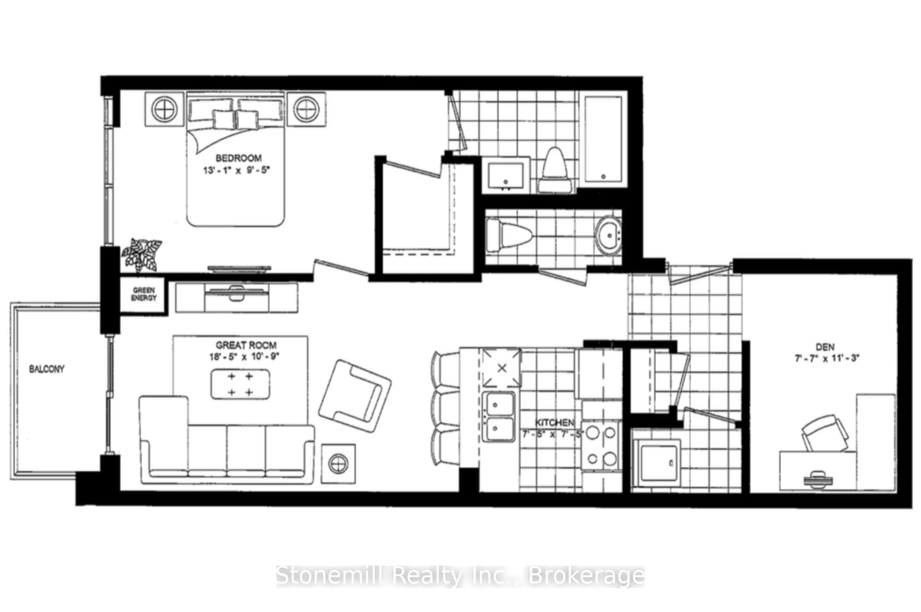 Floor plan for 450 Dundas St #701, Hamilton Ontario L8B 1Z2