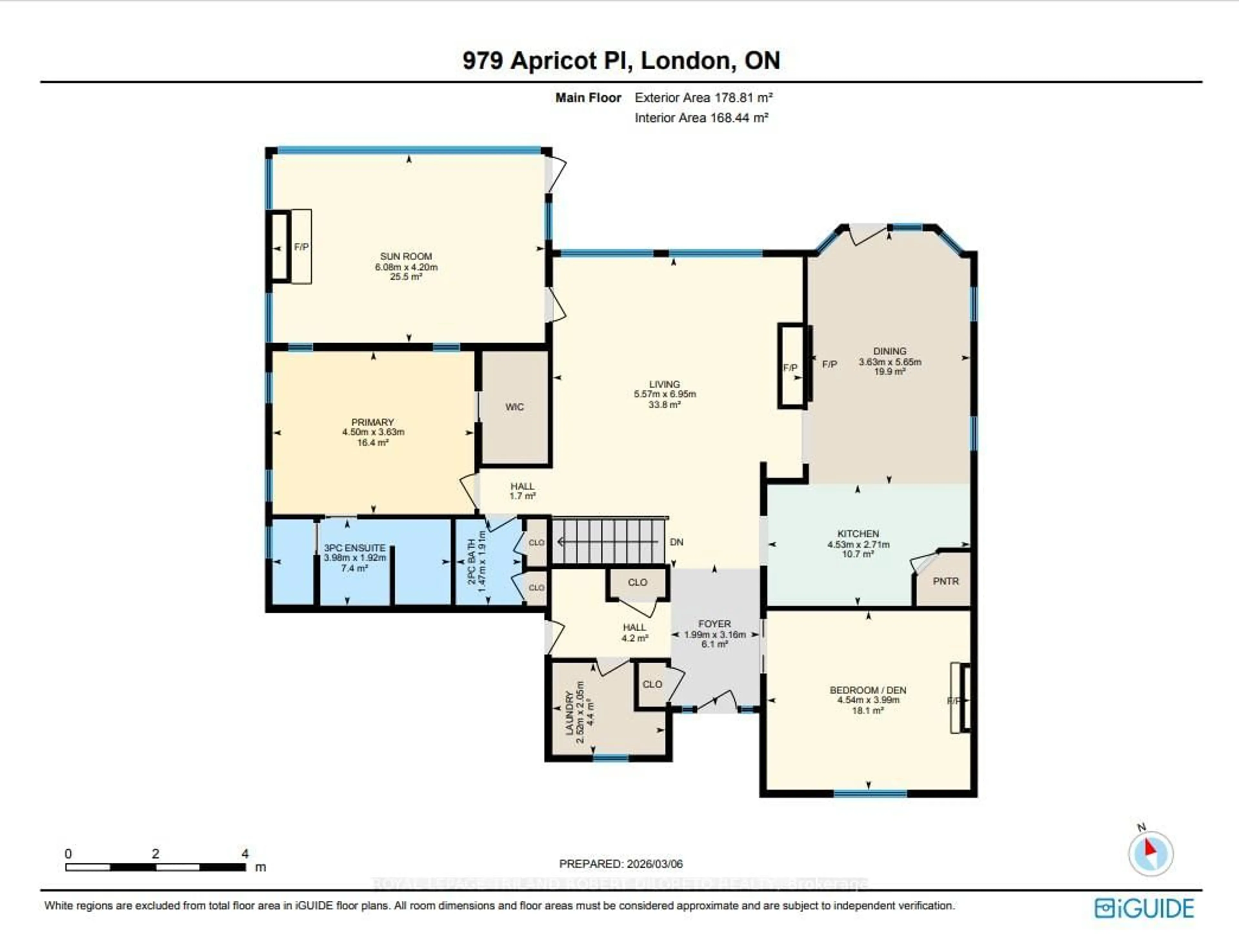 Floor plan for 979 Apricot Pl, London South Ontario N6K 5A5