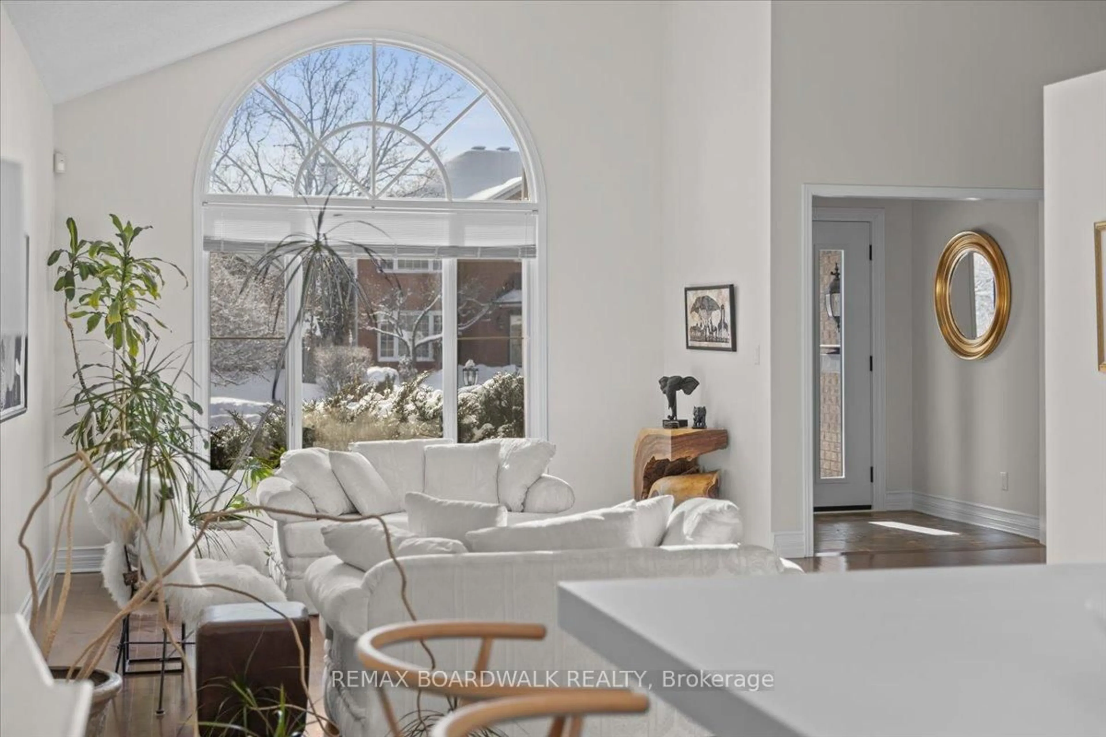 Living room with furniture, ceramic/tile floor for 1367 Talcy Cres, Orleans Ontario K4A 3C4