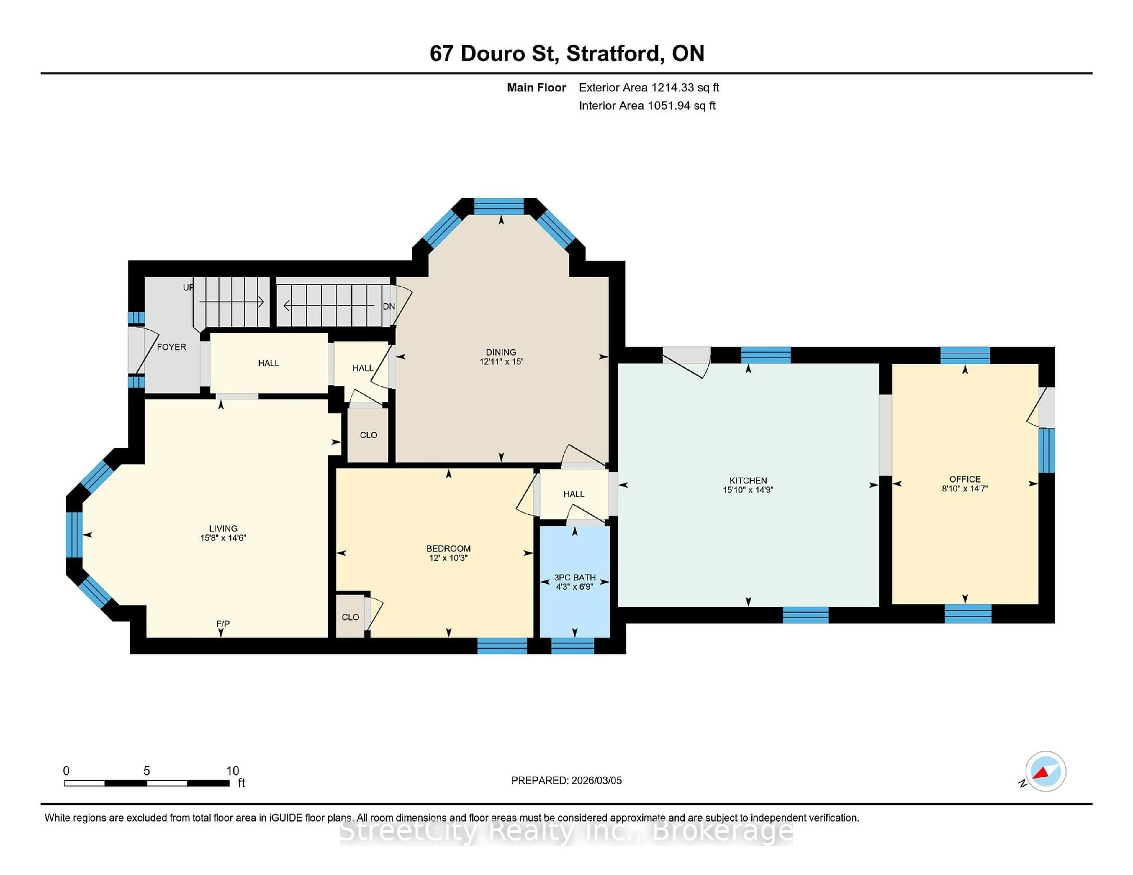 Floor plan for 67 Douro St, Stratford Ontario N5A 3R2