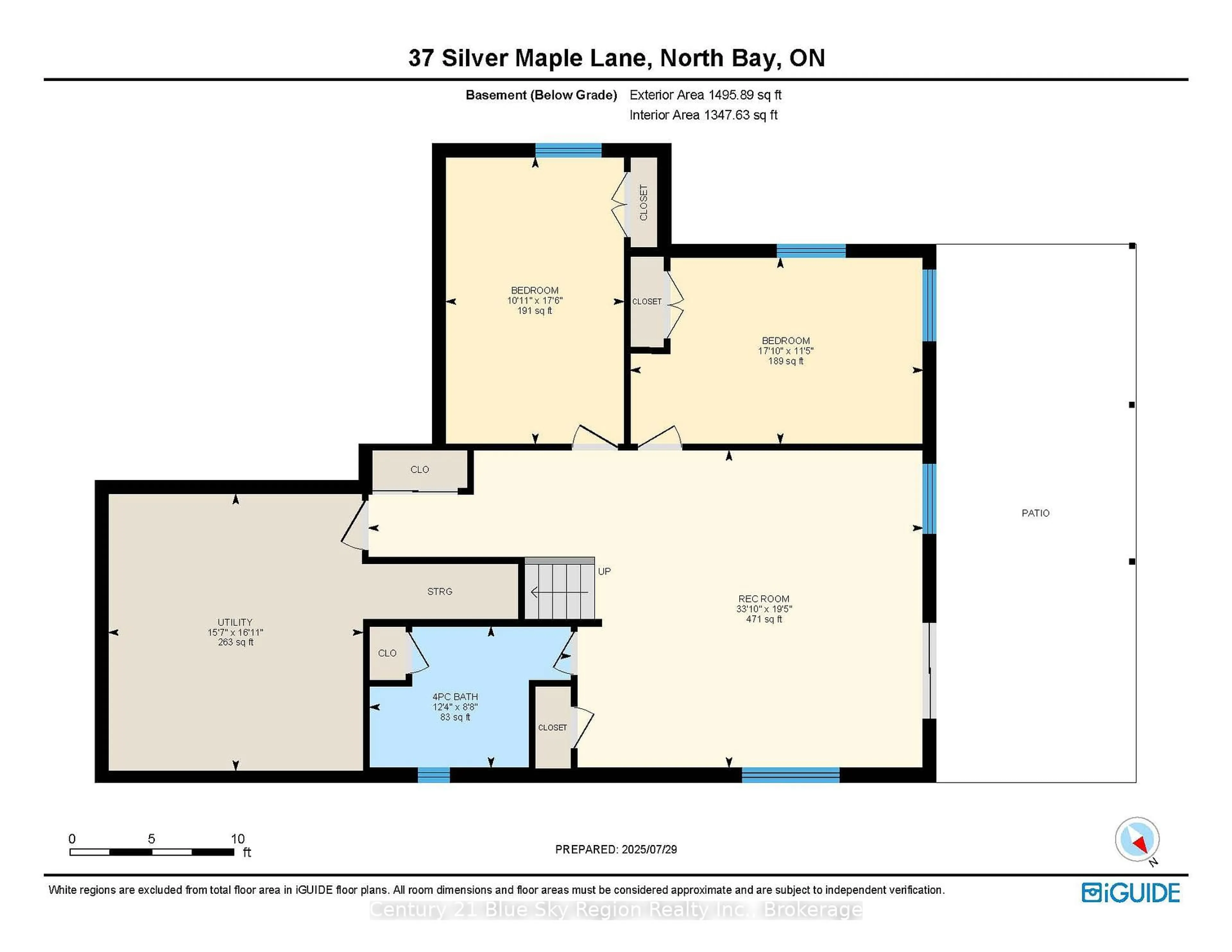 Floor plan for 37 Silver Maple Lane, North Bay Ontario P1C 0B5
