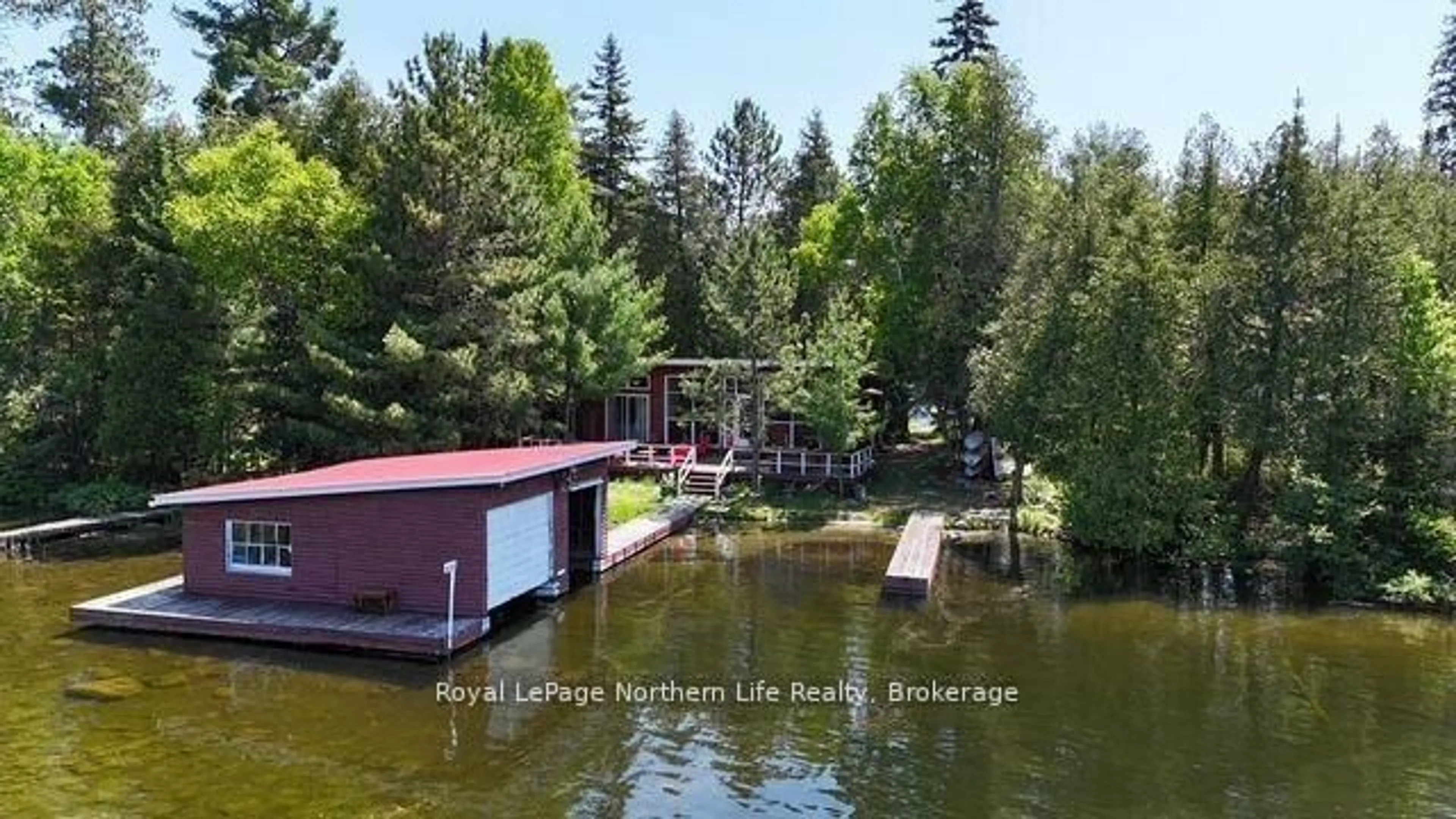 A pic from outside/outdoor area/front of a property/back of a property/a pic from drone, water/lake/river/ocean view for 144 Lake Temagami Isl 25 Island, Temagami Ontario P0H 2H0