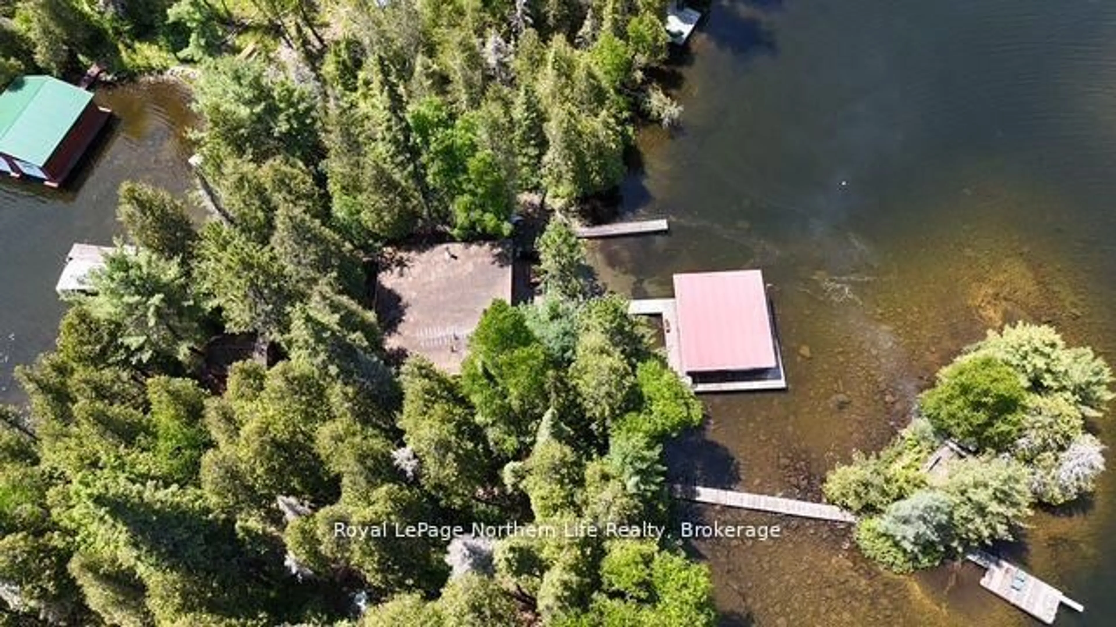 A pic from outside/outdoor area/front of a property/back of a property/a pic from drone, water/lake/river/ocean view for 144 Lake Temagami Isl 25 Island, Temagami Ontario P0H 2H0