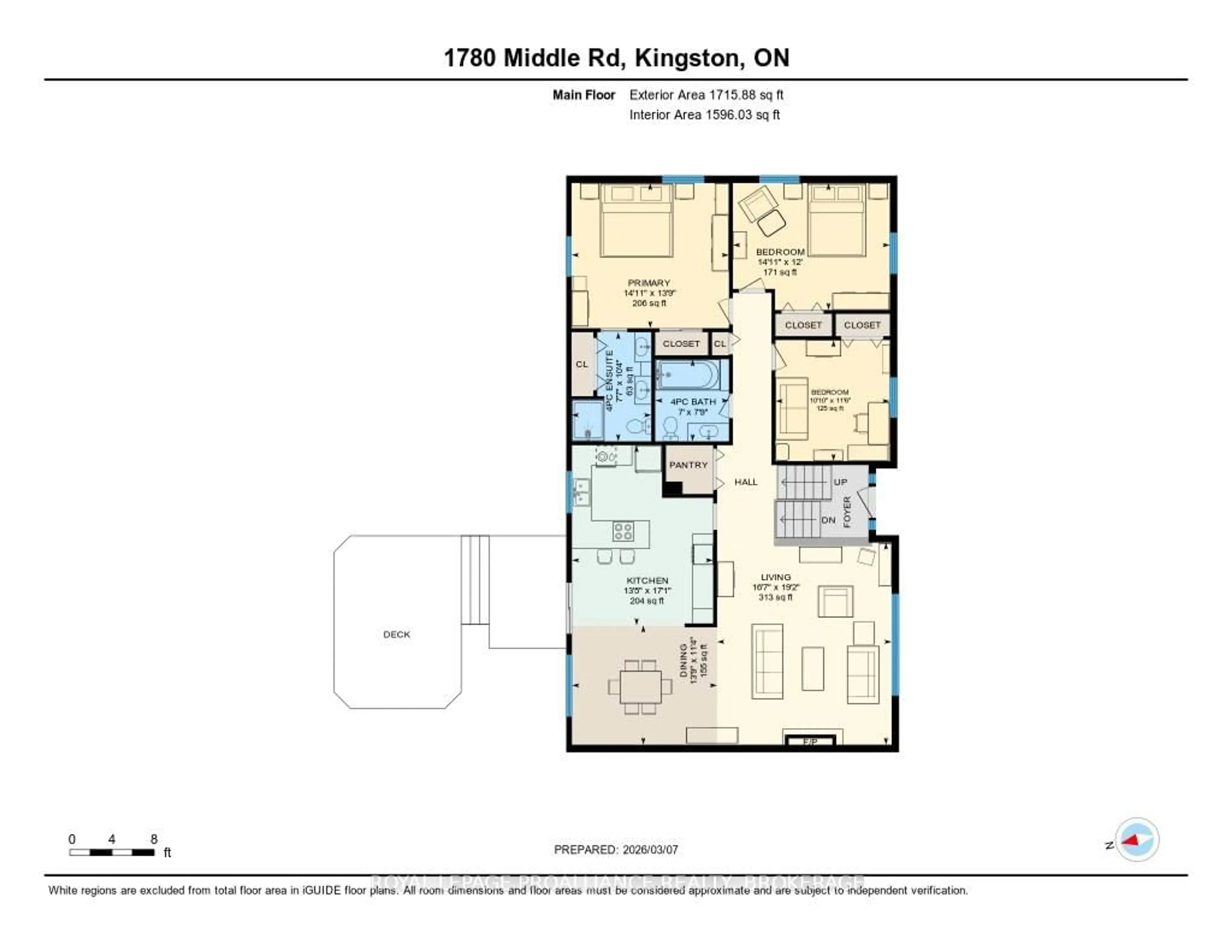 Floor plan for 1780 Middle Rd, Kingston Ontario K7L 4V3