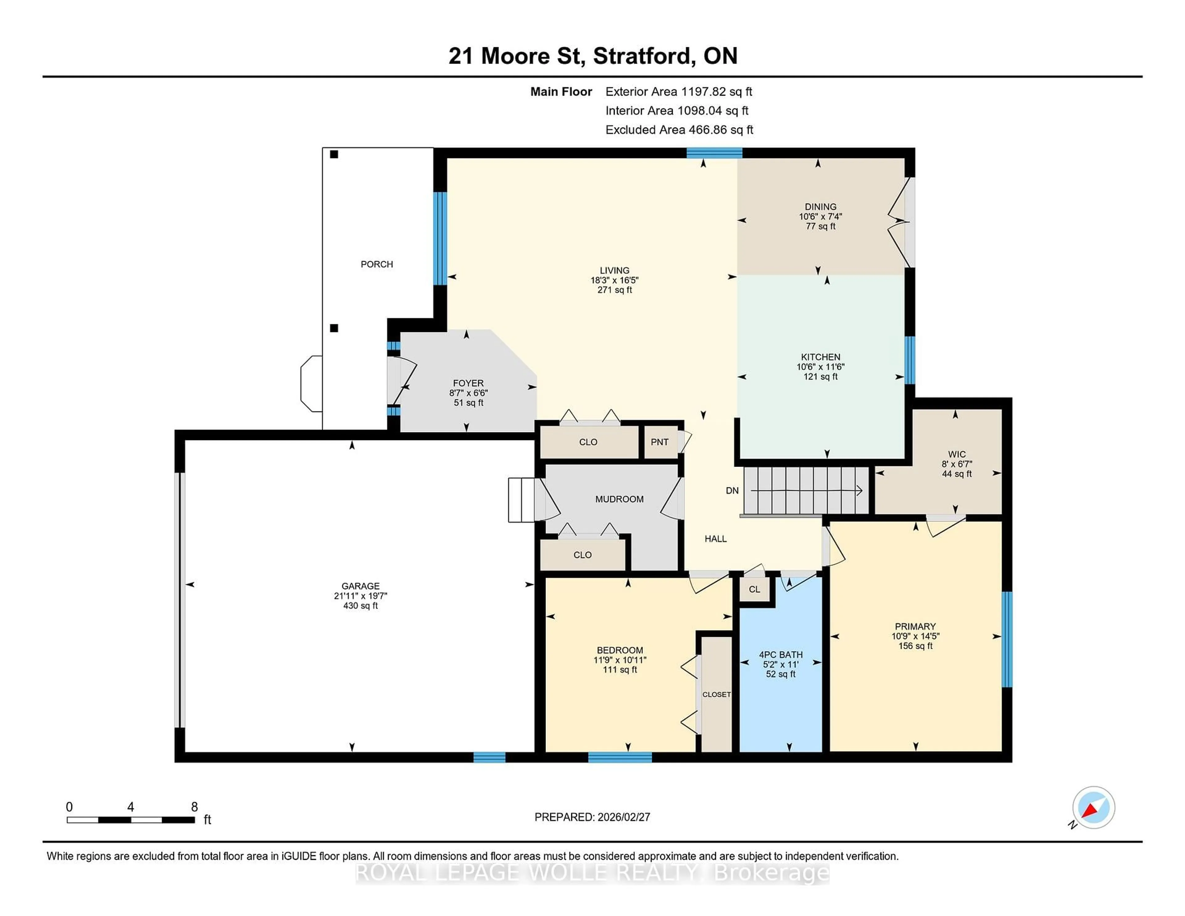 Floor plan for 21 Moore St, Stratford Ontario N4Z 1J4