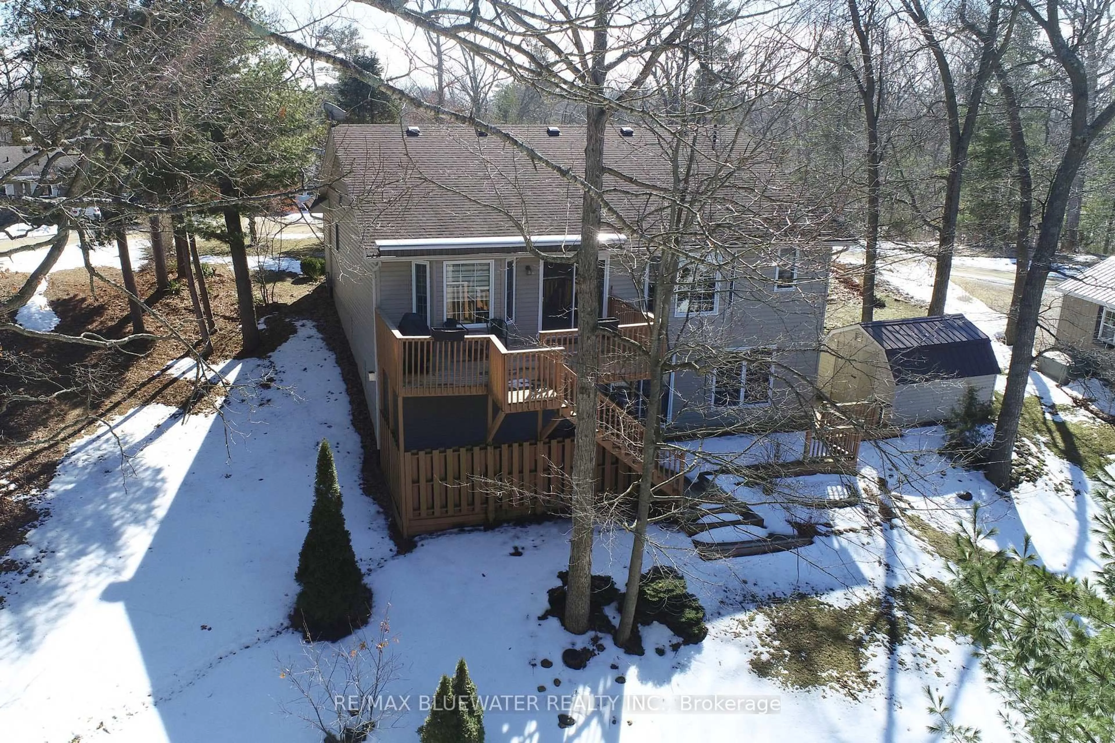 A pic from outside/outdoor area/front of a property/back of a property/a pic from drone, unknown for #8 - 9826 Northville Cres, Lambton Shores Ontario N0M 2N0
