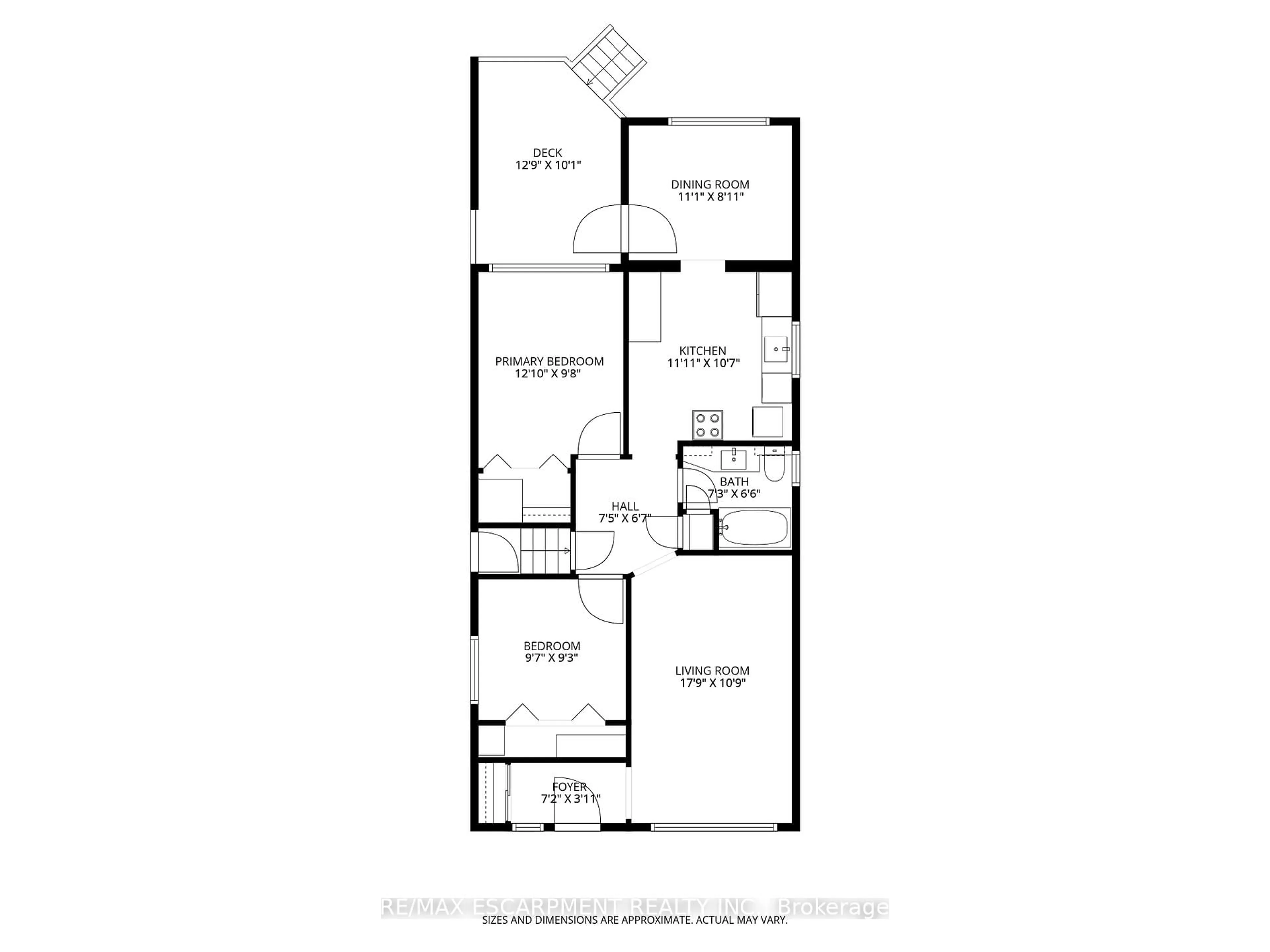 Floor plan for 51 WESTWOOD Ave, Hamilton Ontario L8S 2A7