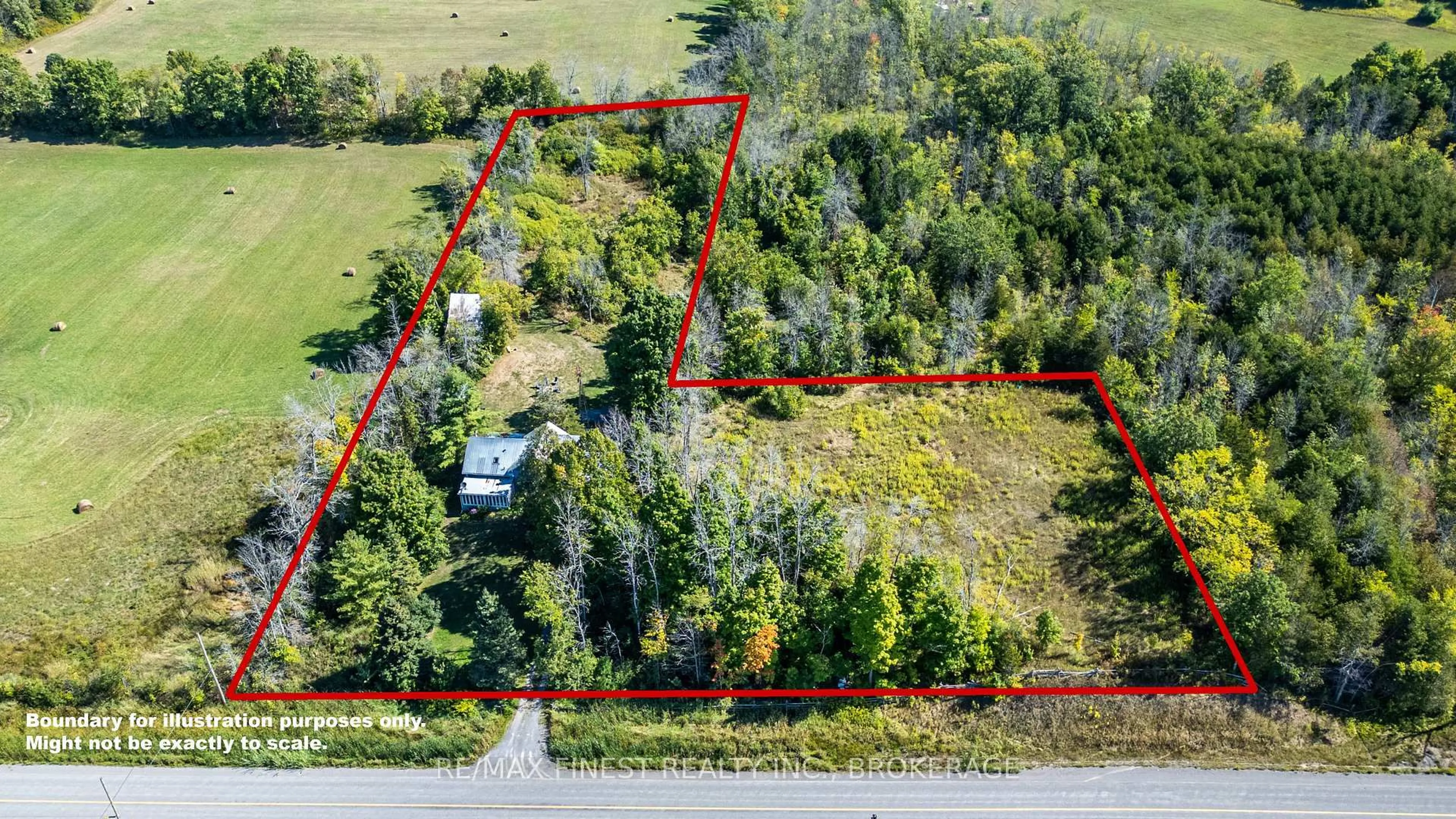 A pic from outside/outdoor area/front of a property/back of a property/a pic from drone, unknown for 2707 County Road 27 Rd, Kaladar Ontario K0K 1Z0