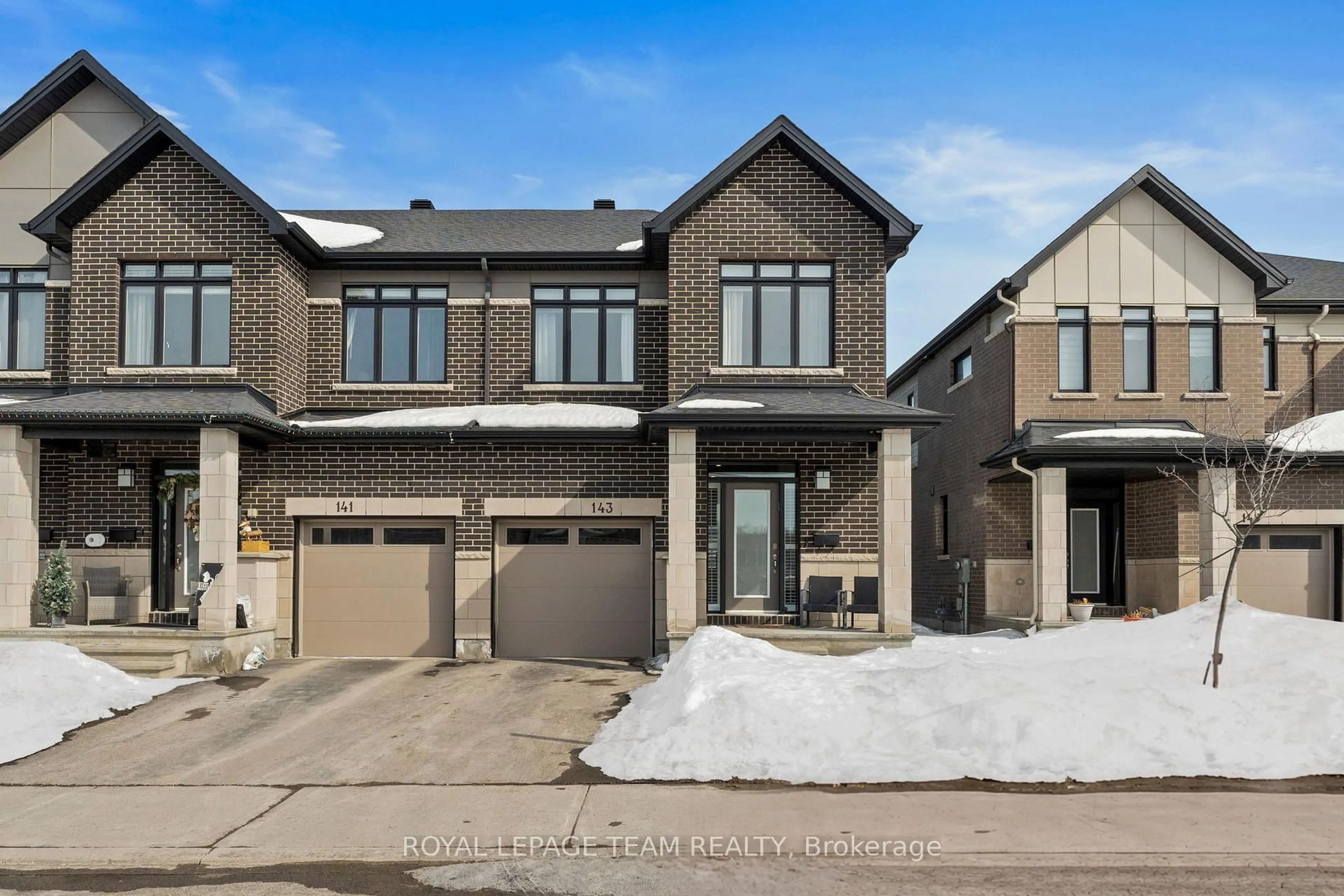 Home with brick exterior material, street for 143 Avro Circ, Ottawa Ontario K1K 4K7
