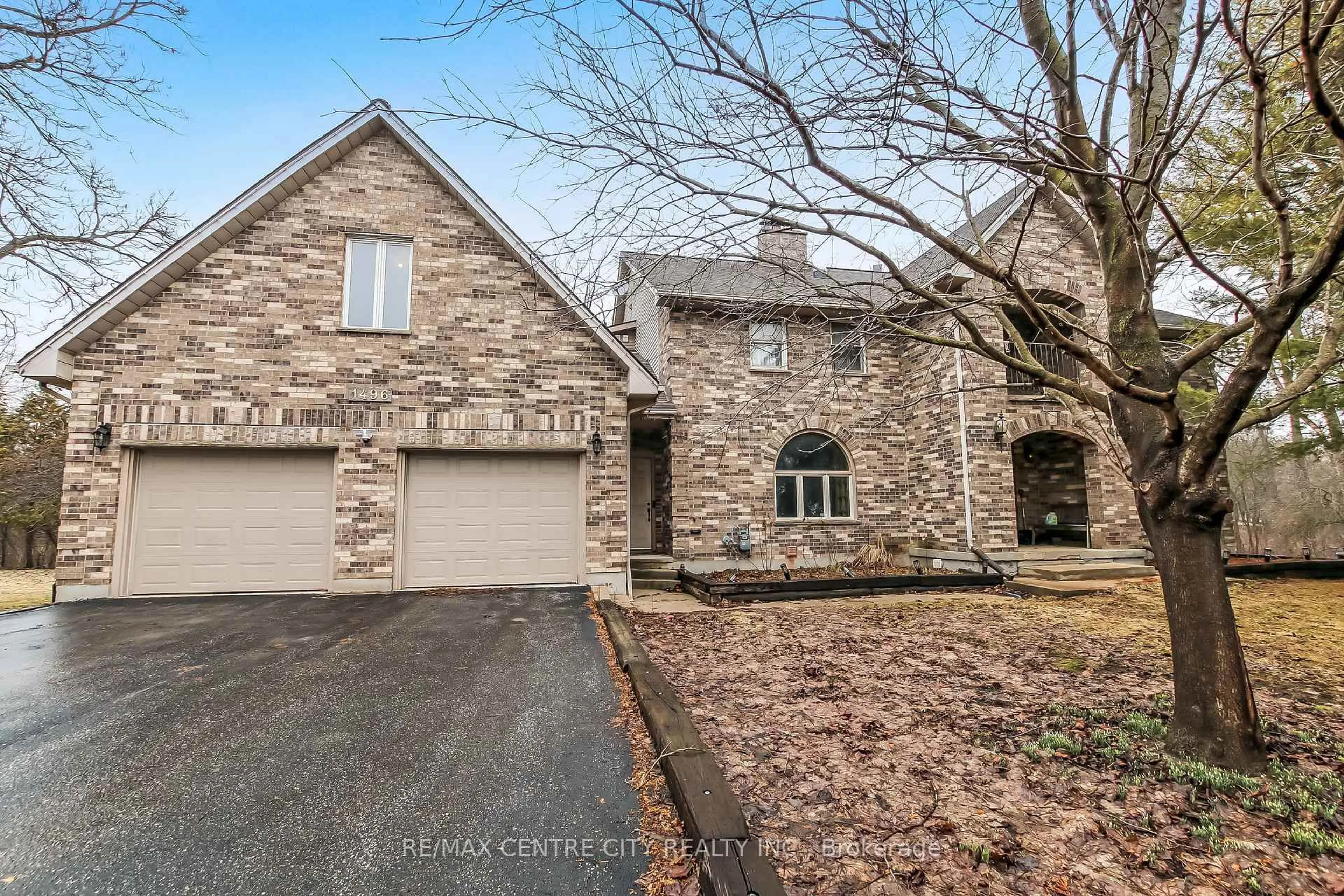 Home with brick exterior material, street for 1496 Sunningdale Rd, London North Ontario N5X 3Y6