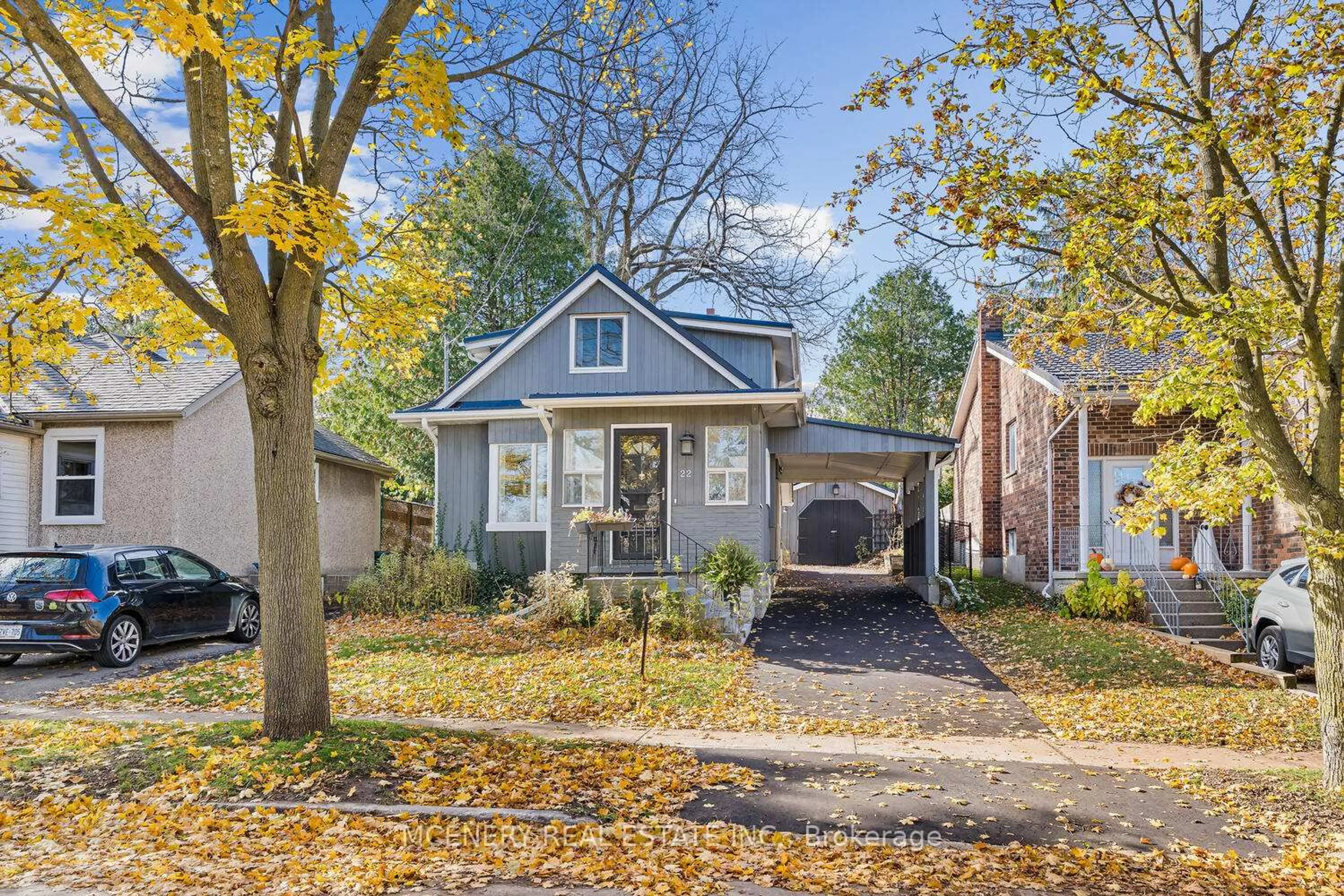 Home with brick exterior material, street for 22 LANE St, Guelph Ontario N1E 4N2