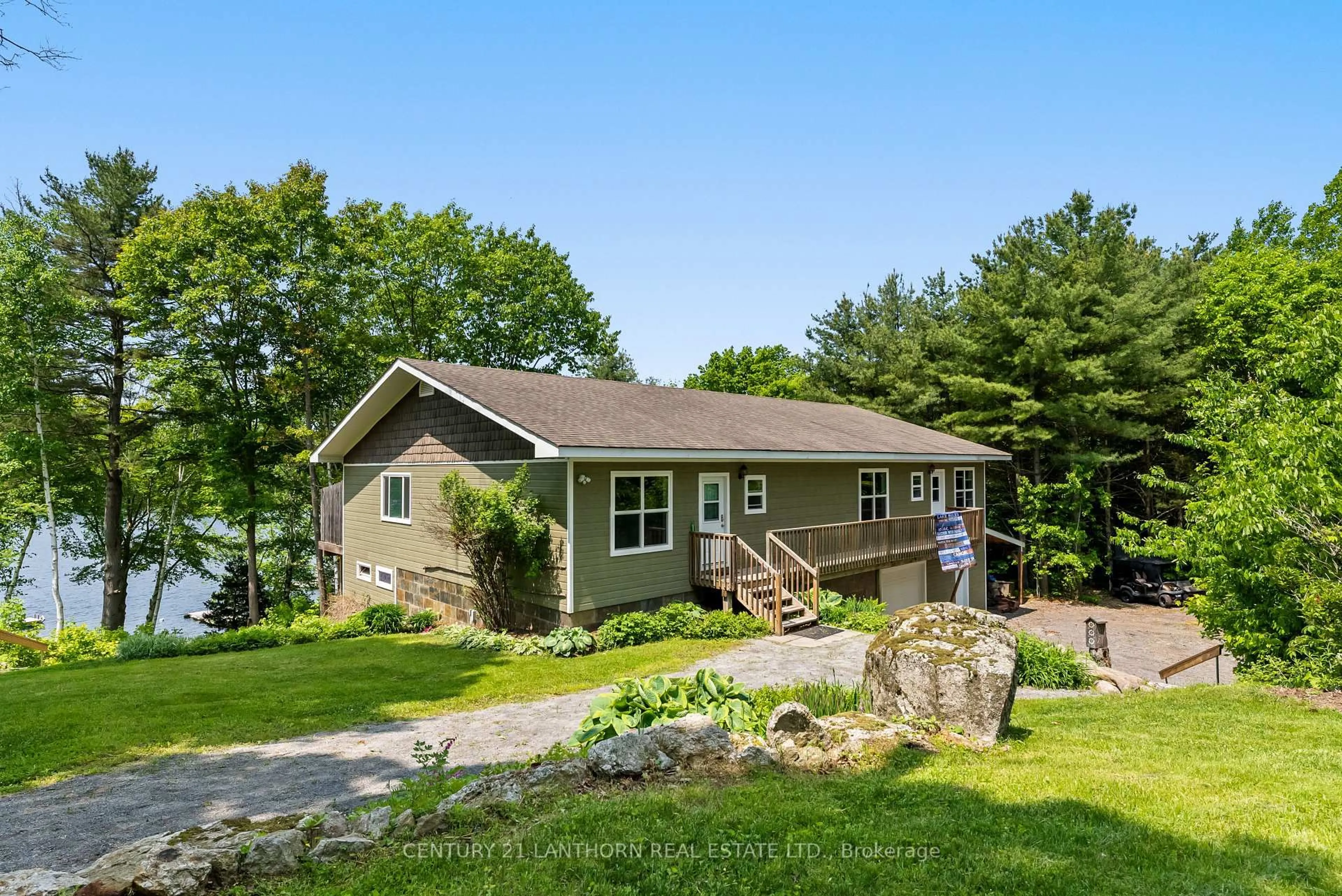 Home with vinyl exterior material, water/lake/river/ocean view for 32 Forest Breeze Lane, Rideau Lakes Ontario K0G 1E0