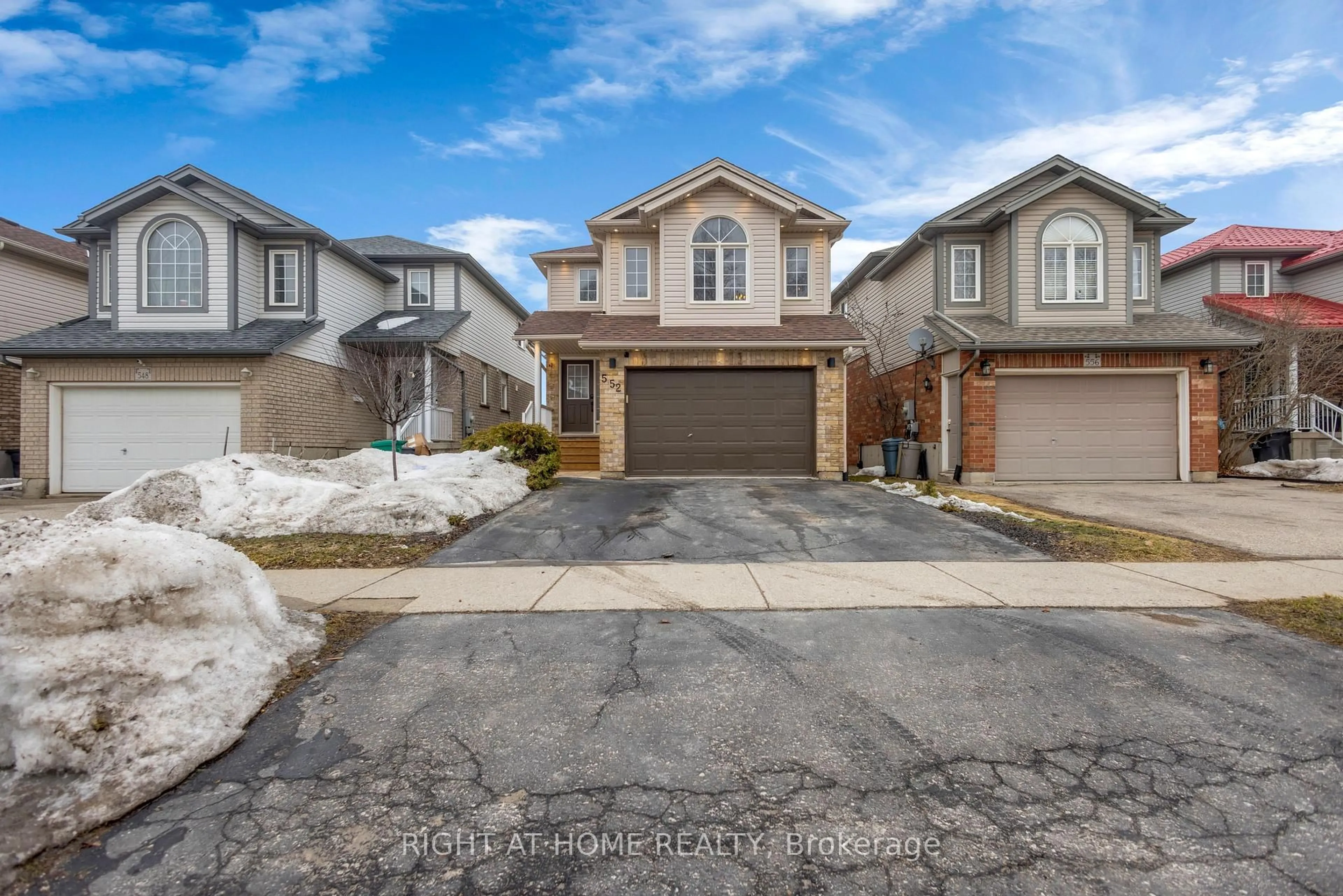 A pic from outside/outdoor area/front of a property/back of a property/a pic from drone, street for 552 Activa Ave, Kitchener Ontario N2E 4C2